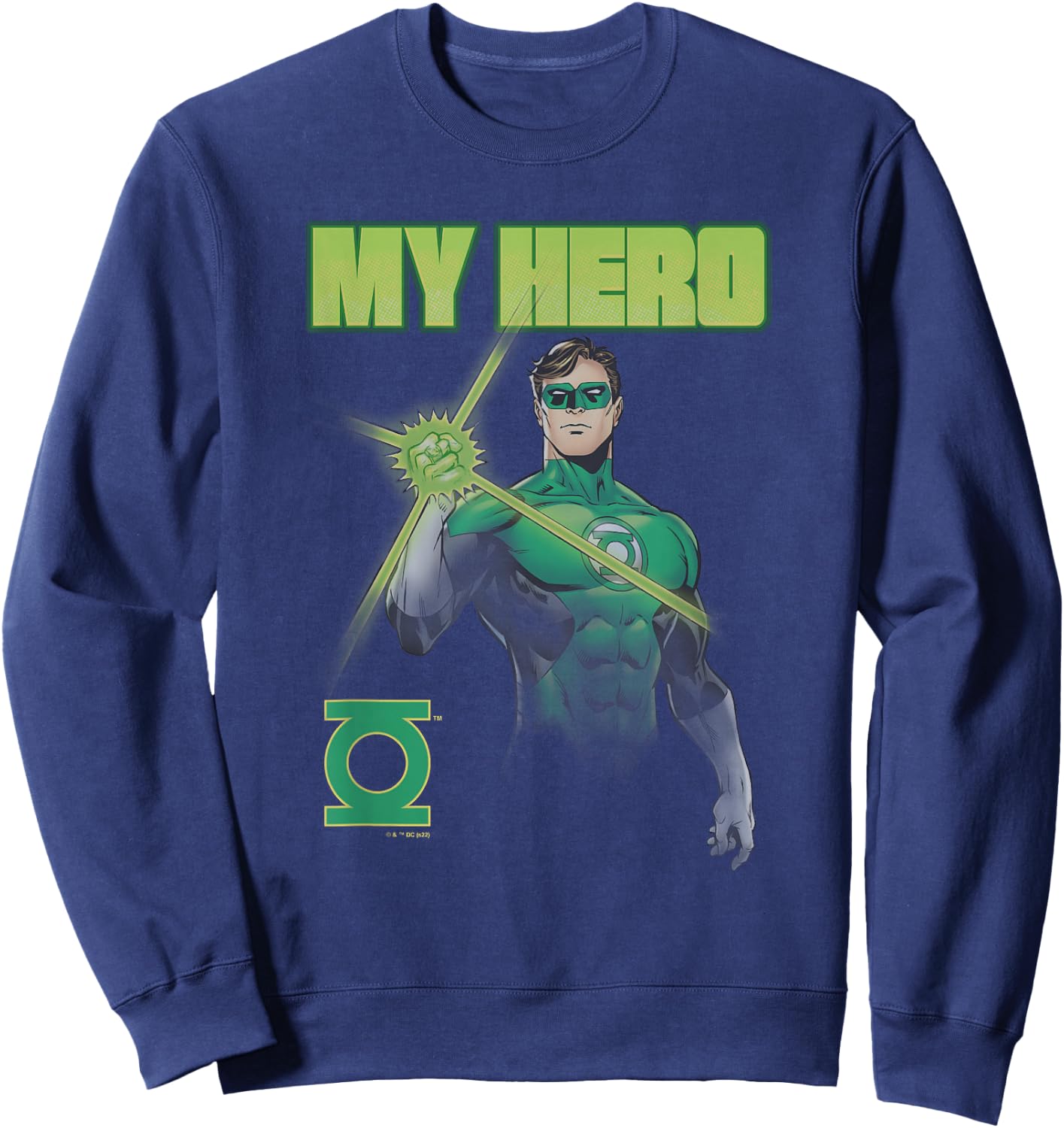 DC Comics Hal Jordan Green Lantern My Hero Portrait Sweatshirt - Sweatshirt | Navy