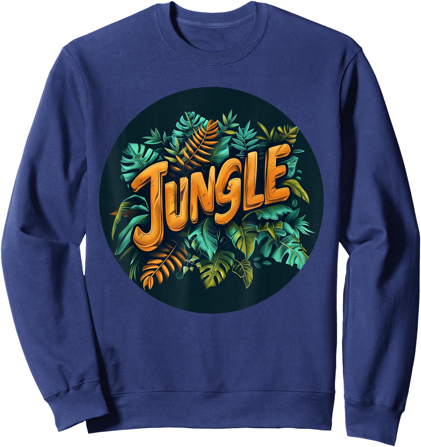 Wild jungle design for a stylish outfit , Black, S Sweatshirt - Sweatshirt | Navy