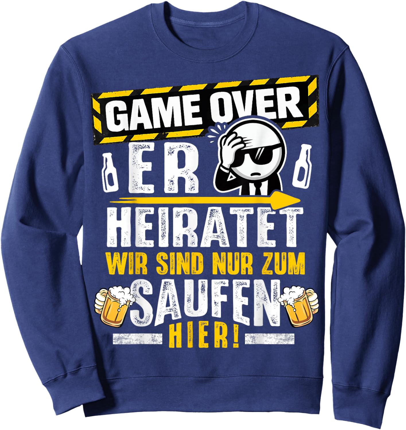 JGA Männer Junggesellenabschied Team Bräutigam JGA Sweatshirt - Sweatshirt | Navy