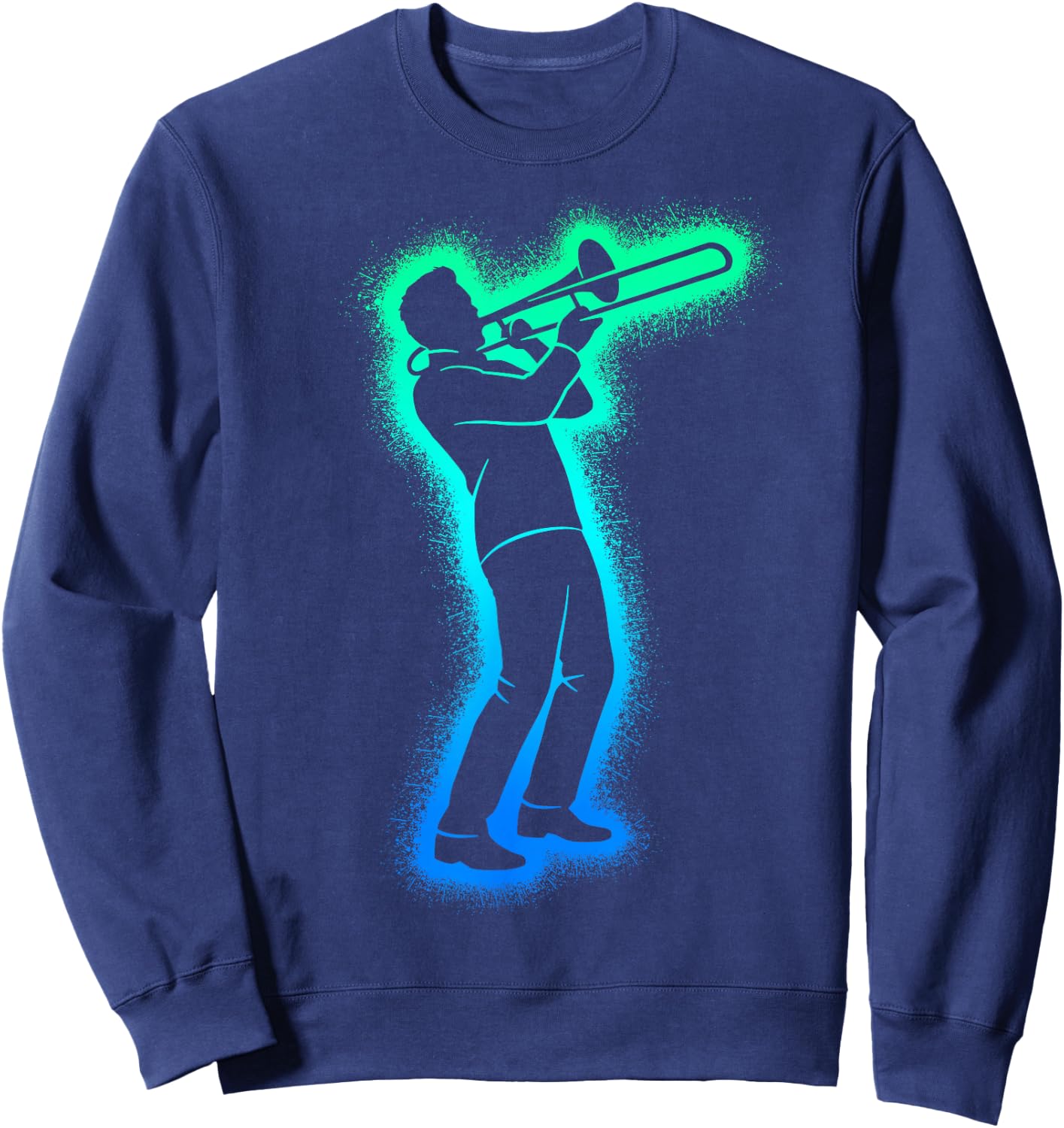 Trombone Player Trombonist Men Boys Kids Trombone Sweatshirt - Sweatshirt | Navy