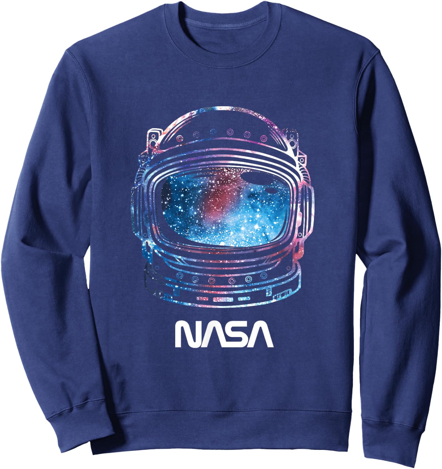 NASA Galaxy Lineart Fill Helmet Small Sweatshirt - Sweatshirt | Navy