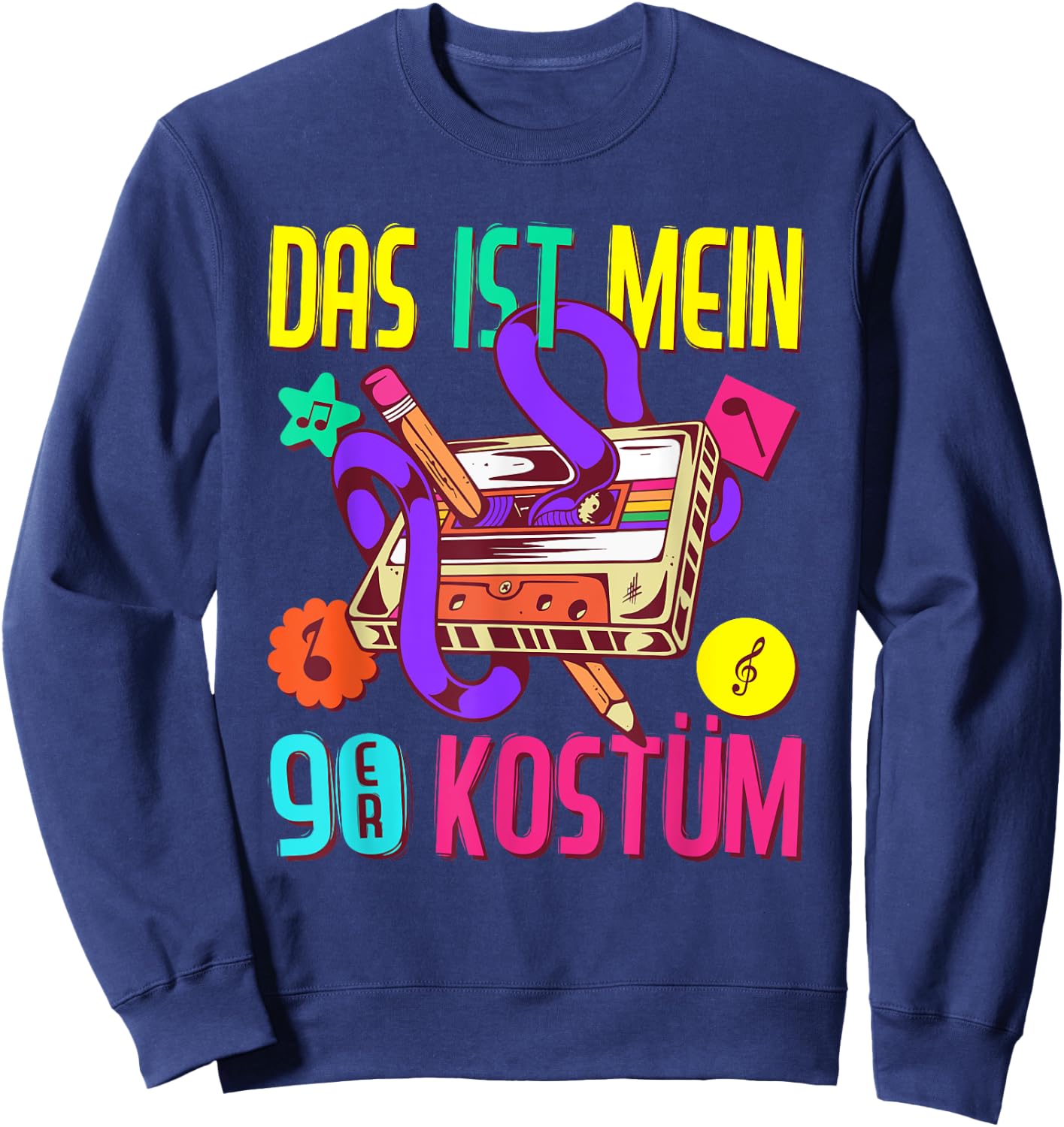90er Jahre Outfit Damen Herren | Das ist mein 90er Kostüm Sweatshirt - Sweatshirt | Navy