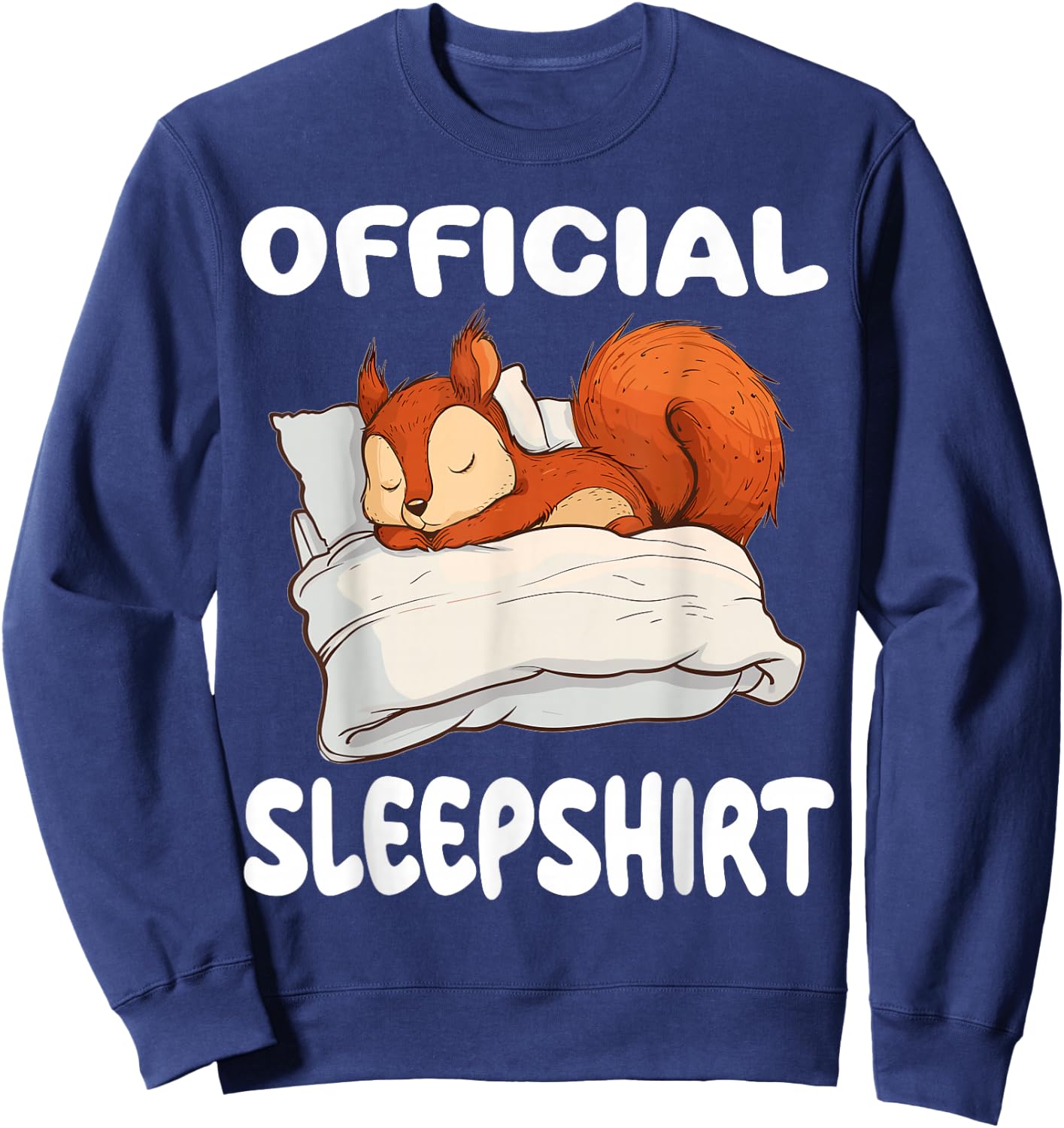 Squirrel Official Sleepshirt Pajamas Nightgown Sweatshirt - Sweatshirt | Navy
