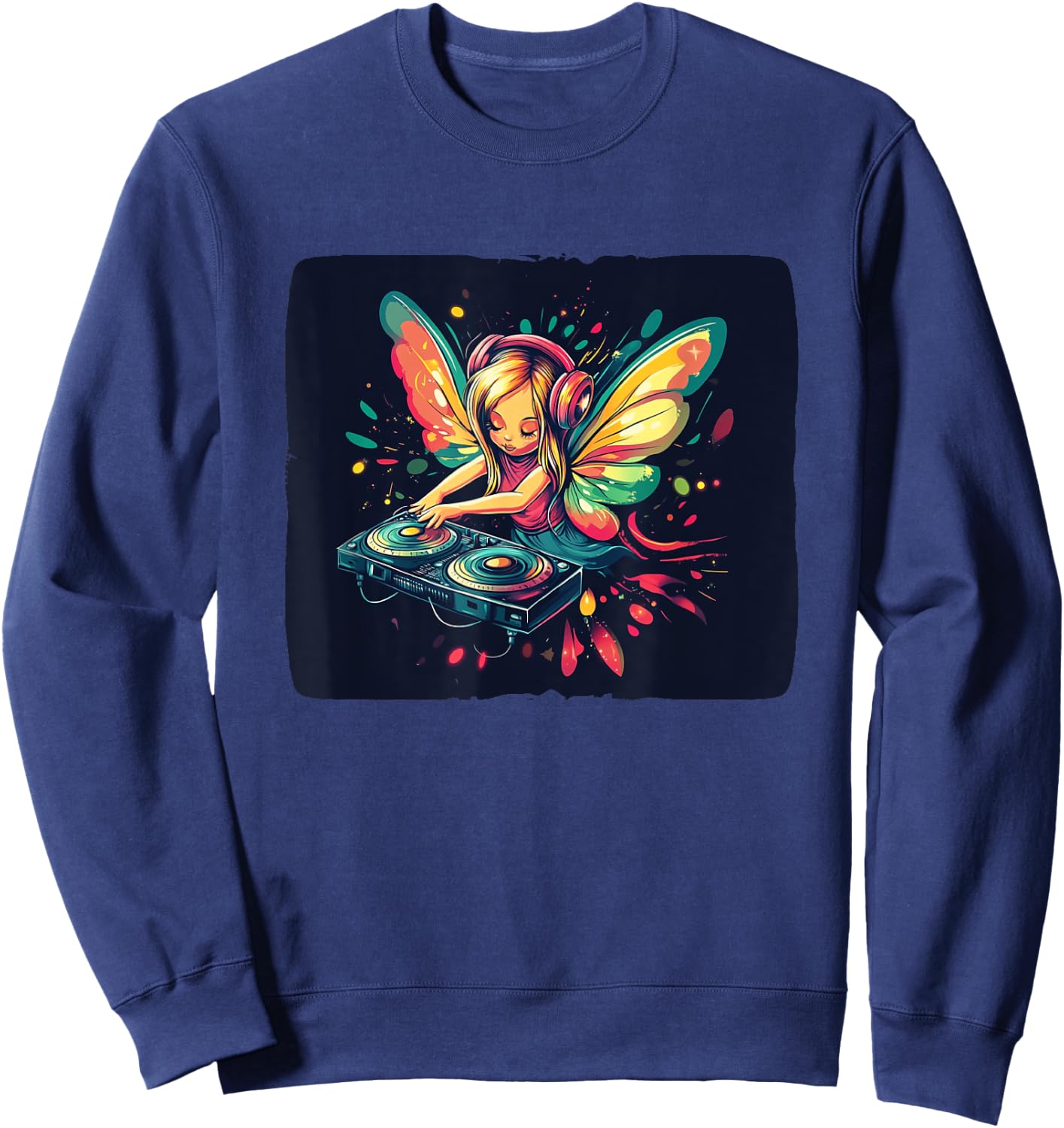Joli costume de DJ magique pour les amateurs de fées et de fêtes Sweatshirt - Sweatshirt | Navy
