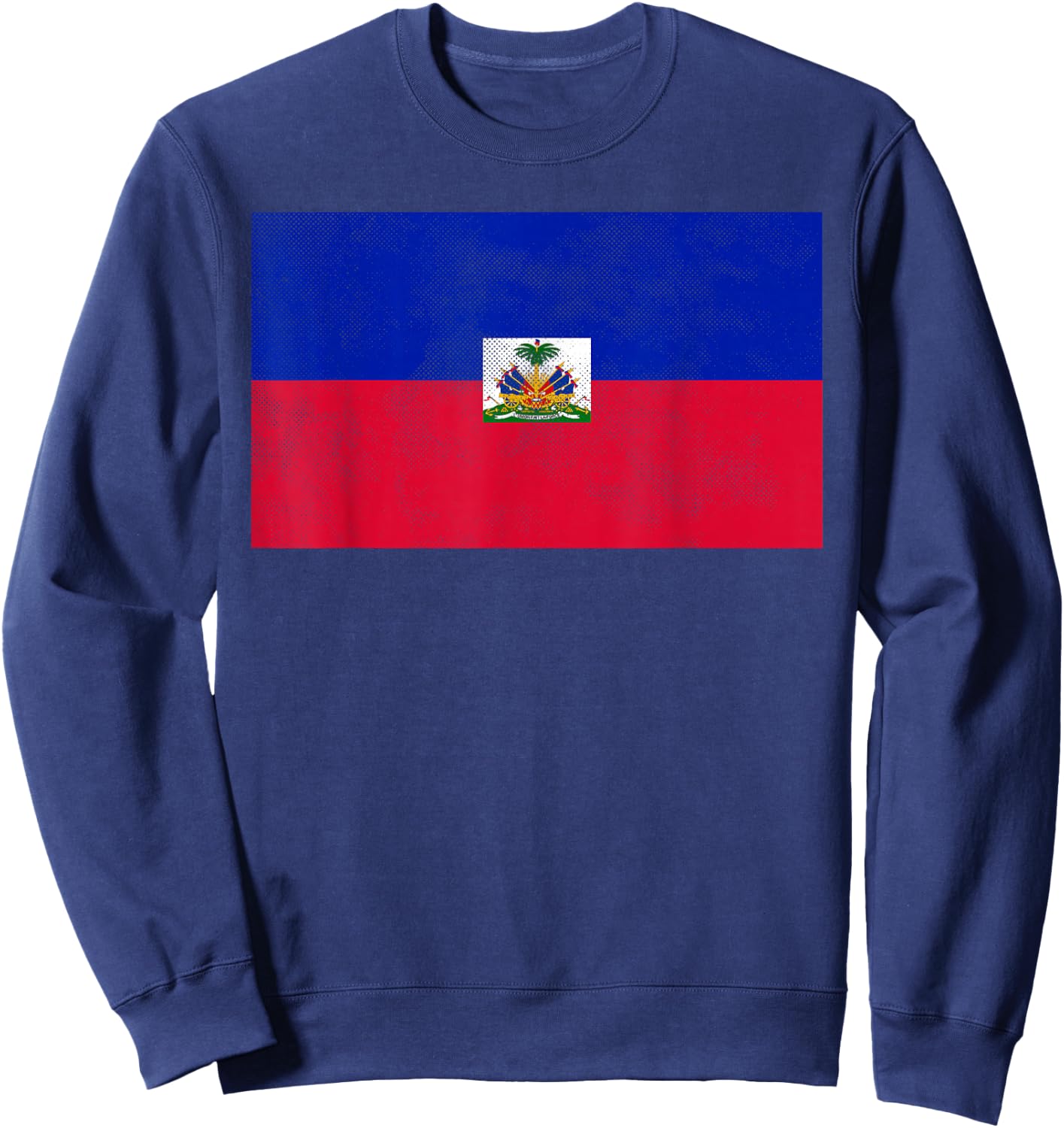Vintage Haitian Flag Women Kids Boys Girls Sweatshirt - Sweatshirt | Navy