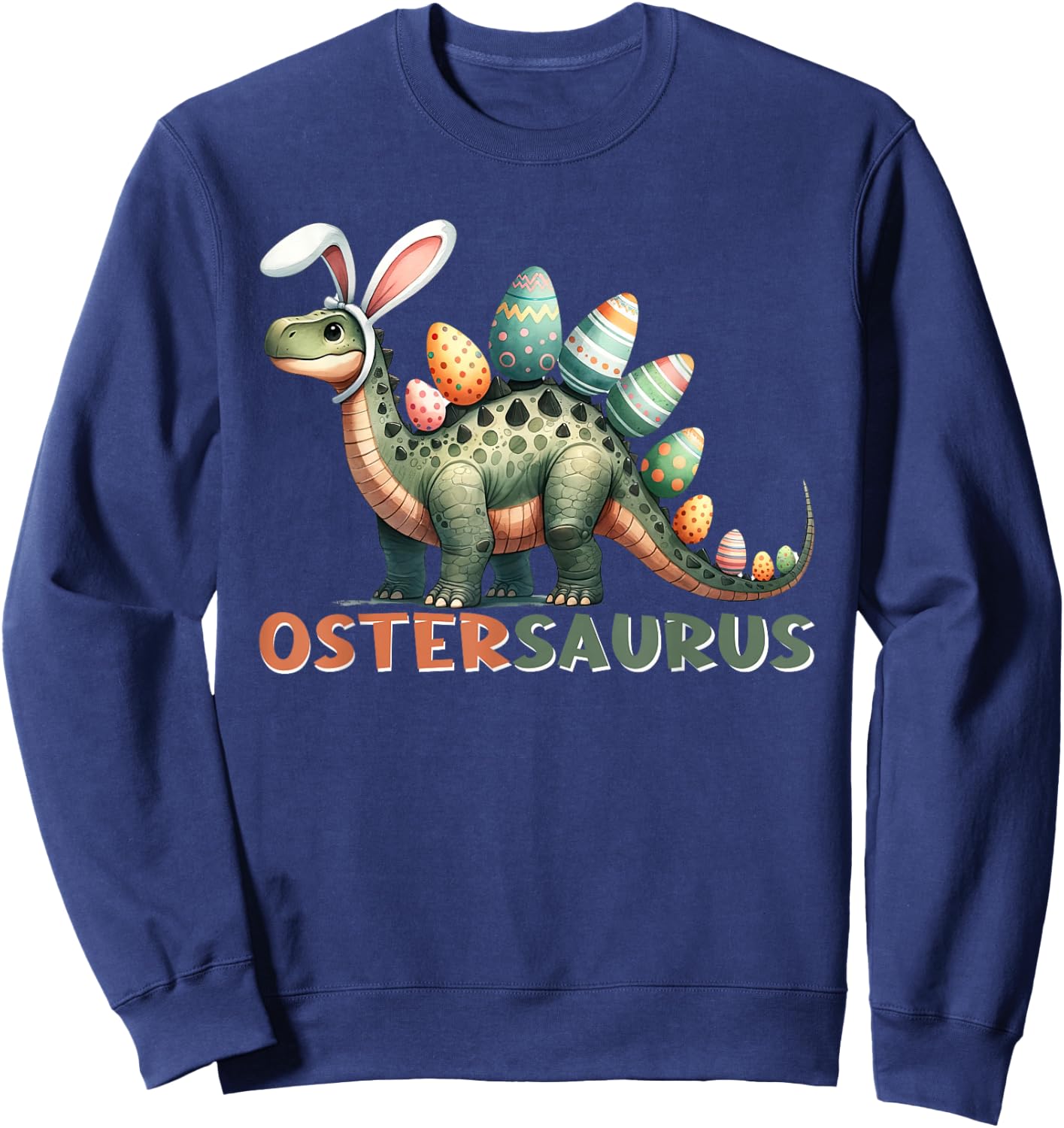 Ostergeschenke Ostern Outfit Junge Mädchen Dinosaurier Dino Sweatshirt - Sweatshirt | Navy