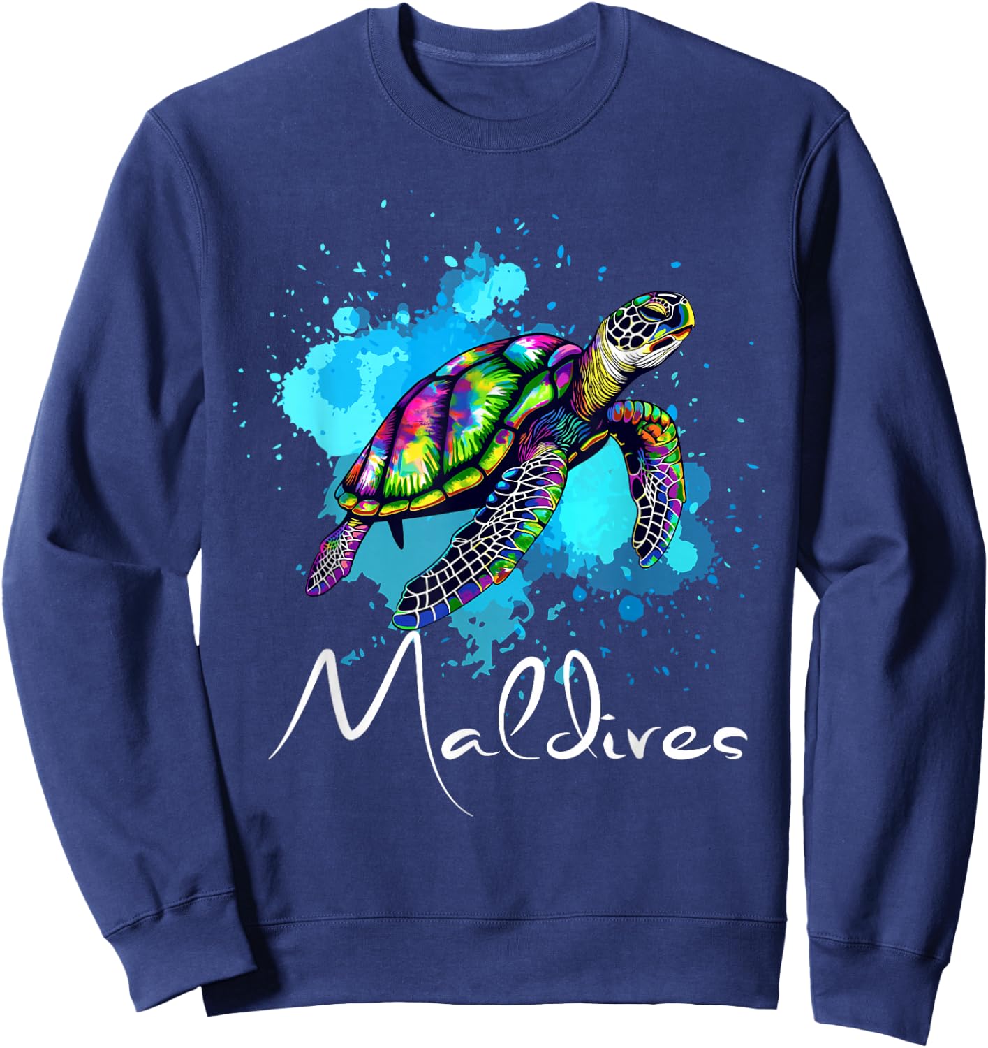 Malediven Taucher Malediven Souvenir Diver Sweatshirt - Sweatshirt | Navy