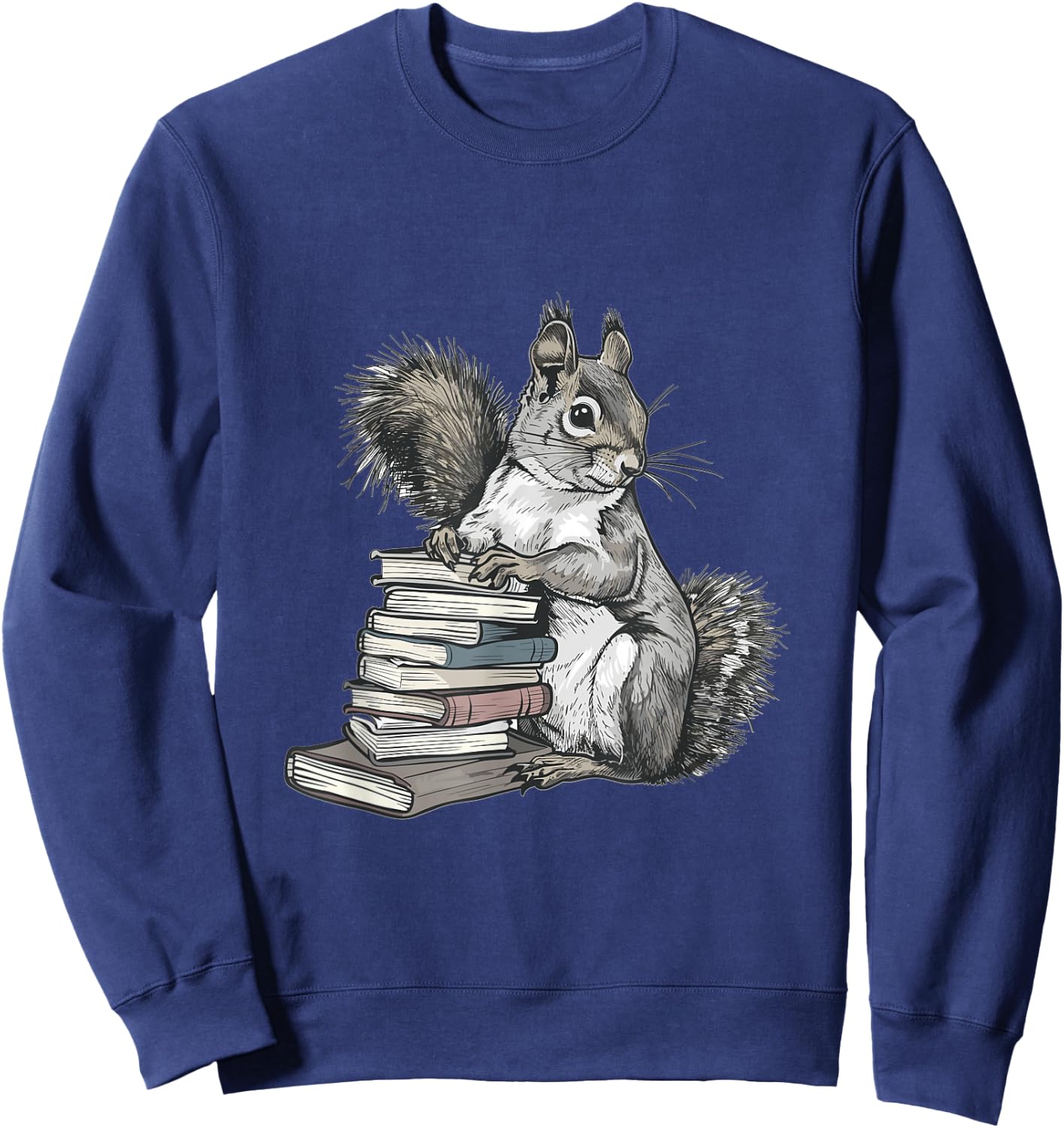 Squirrel Animal Lover Graphic Sweatshirt - Sweatshirt | Navy