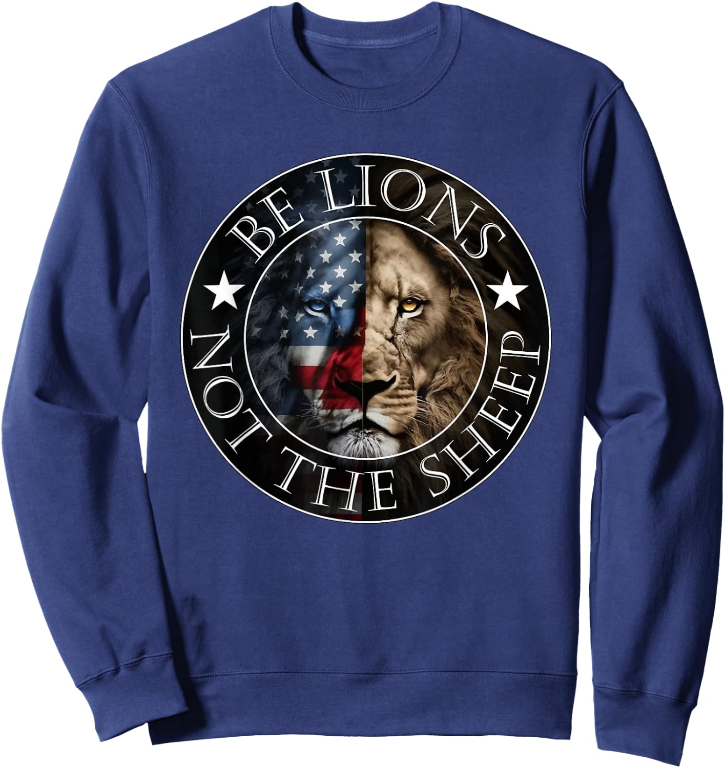 Be lions, don't be the sheep Sweatshirt - Sweatshirt | Navy
