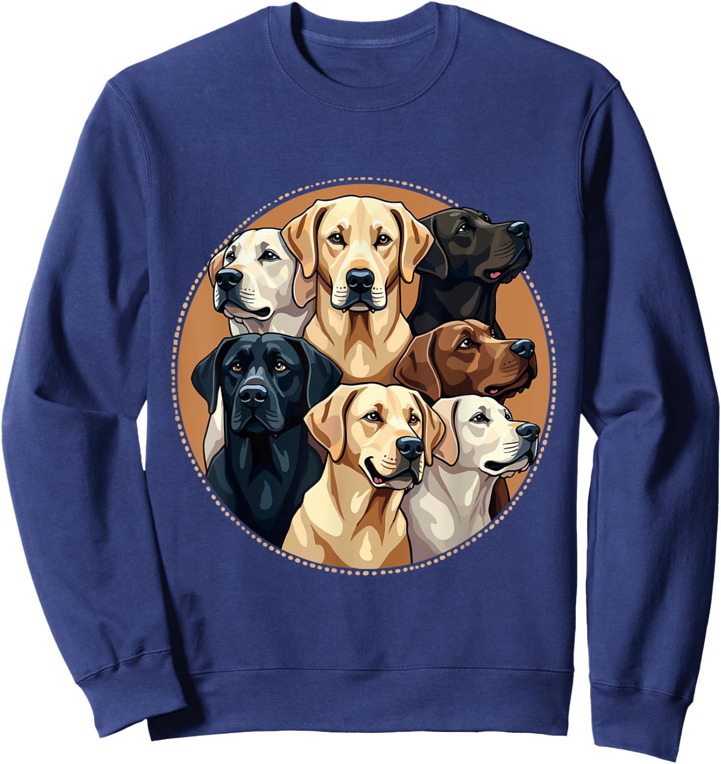 Labrador Funny Lab Dog Men Women Girls Kids Sweatshirt - Sweatshirt | Navy