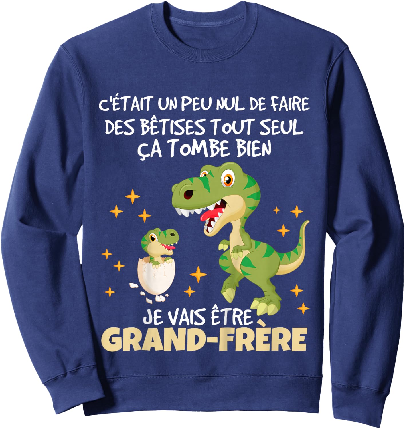 Child Future Big Brother 2026 Announcement Pregnancy Grandbrother 2026 Sweatshirt - Sweatshirt | Navy