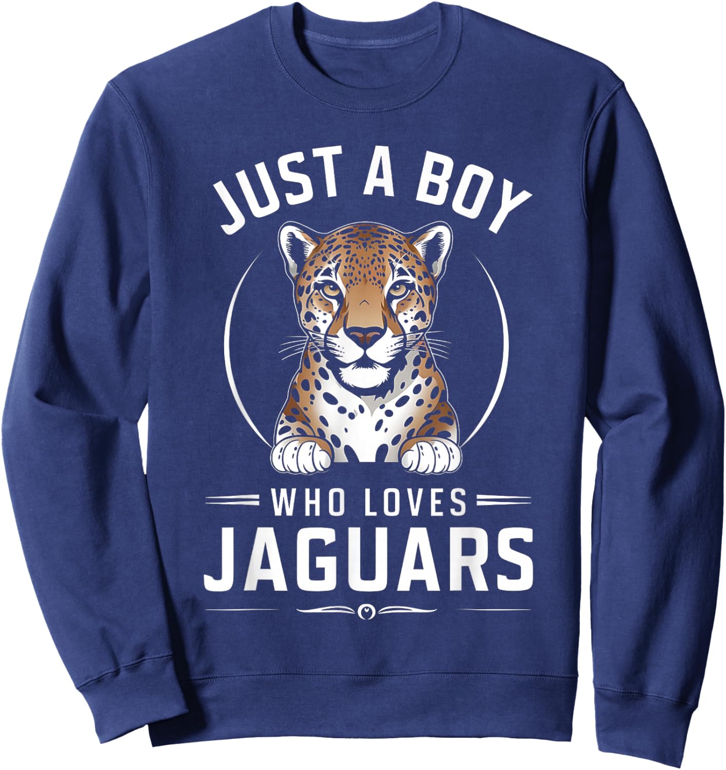 Just A Boy Who Loves Jaguars Sweatshirt - Sweatshirt | Navy