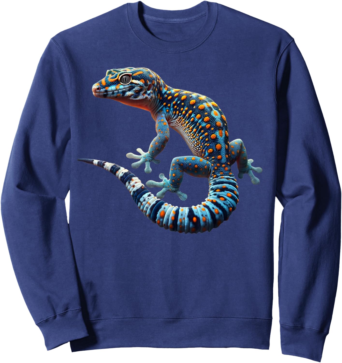 Tokay Gecko Wild Reptile Lizard Sweatshirt - Sweatshirt | Navy