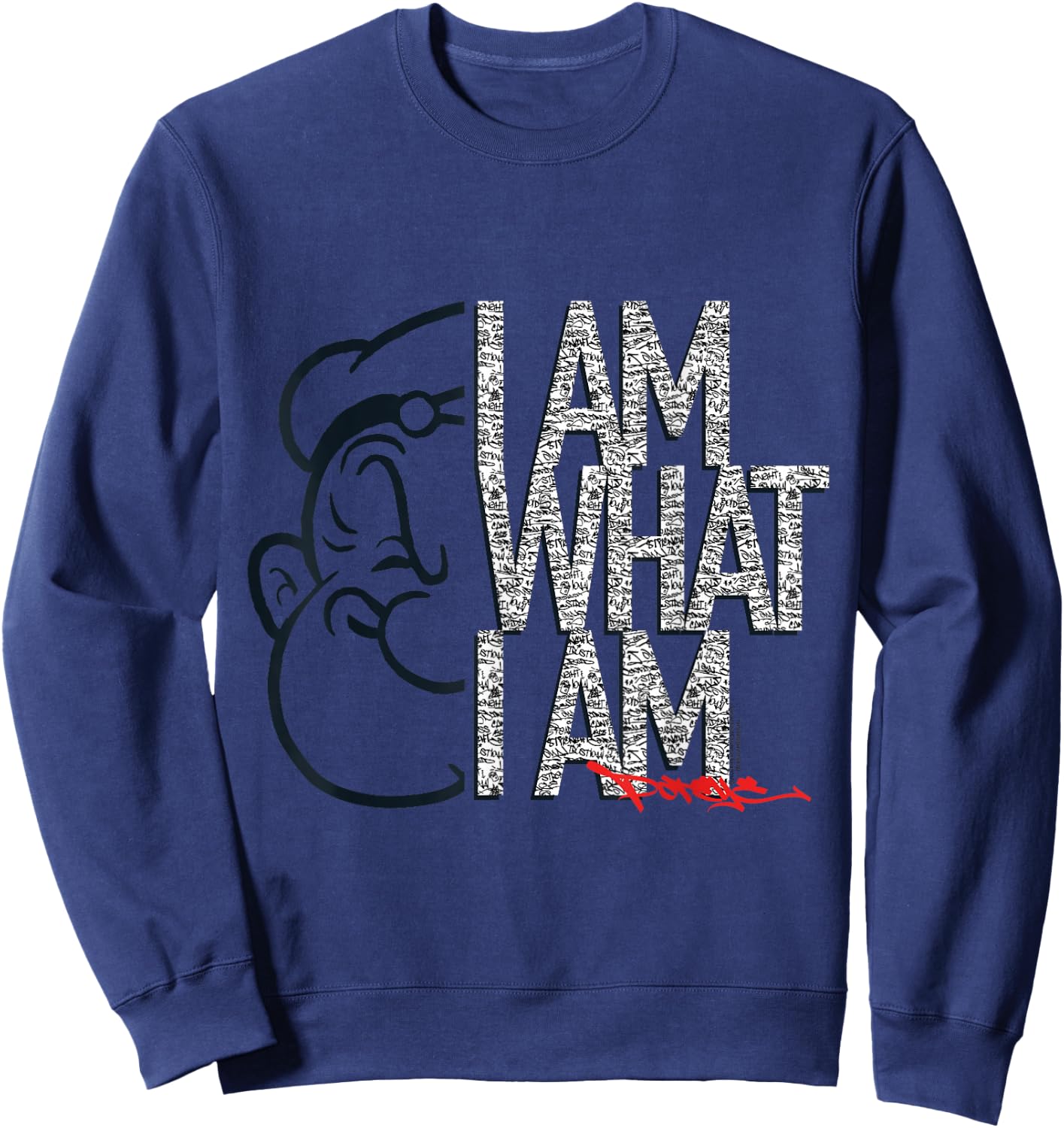 Officially Licensed Popeye , gray Sweatshirt - Sweatshirt | Navy