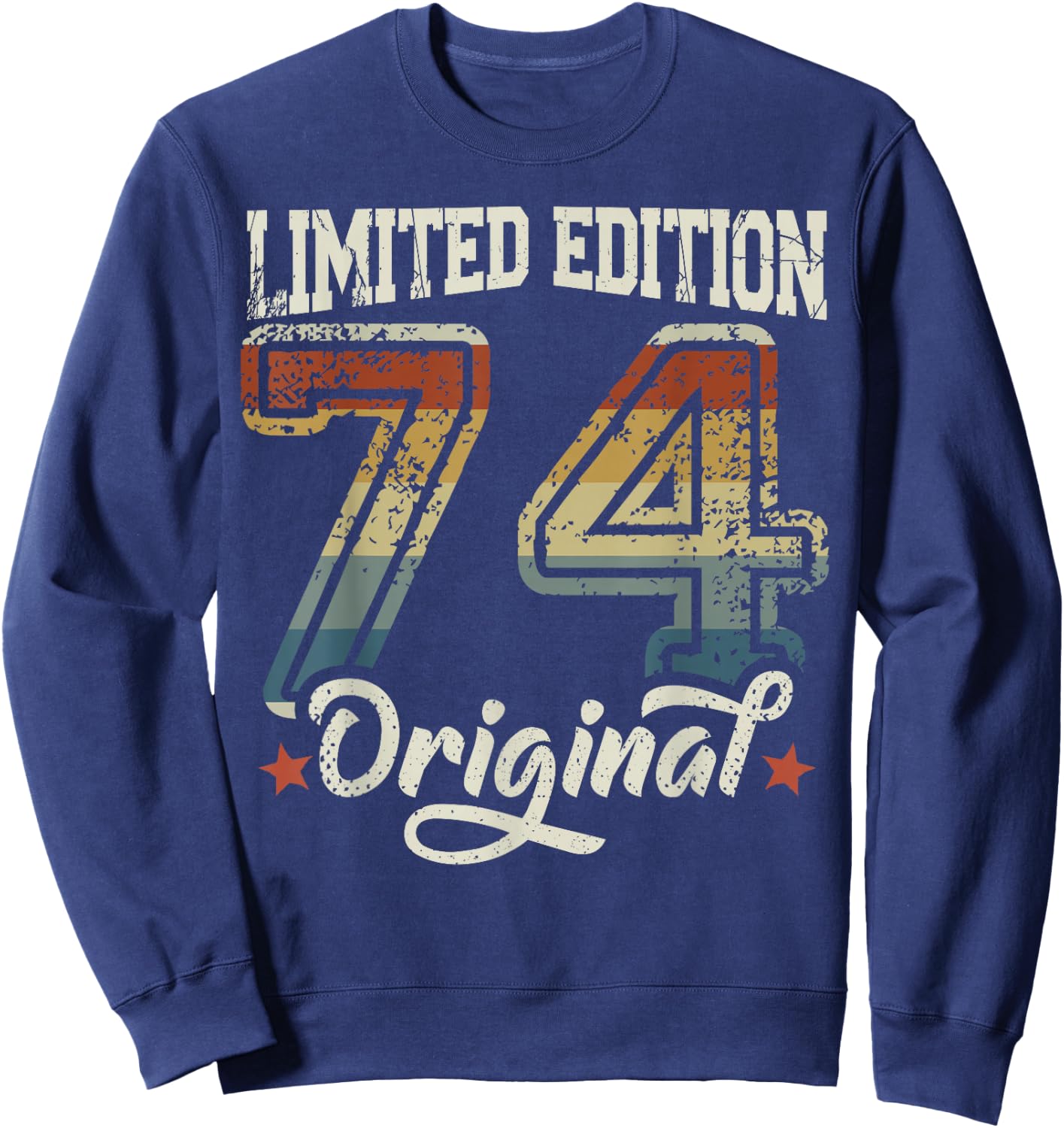 51st Birthday Man Woman 51 Years 1974 Decorative Funny Gift Sweatshirt - Sweatshirt | Navy