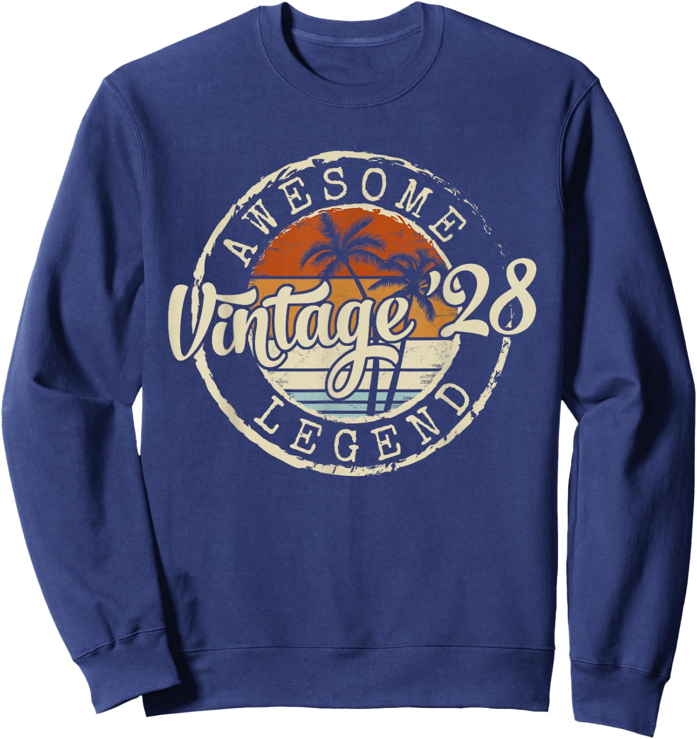 Vintage 1928 98yr 98th Birthday Gifts 98 Years Old Sweatshirt - Sweatshirt | Navy