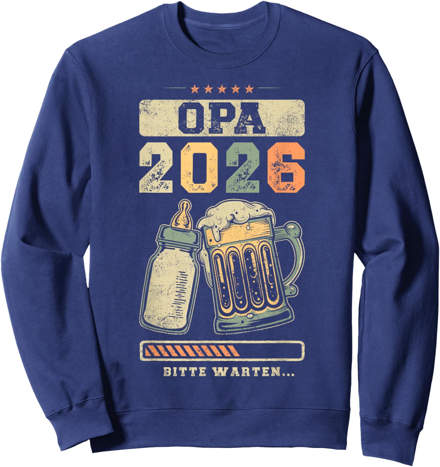 Grandpa 2026, Pregnancy Announcement, Baby Announcement , black, S Sweatshirt - Sweatshirt | Navy