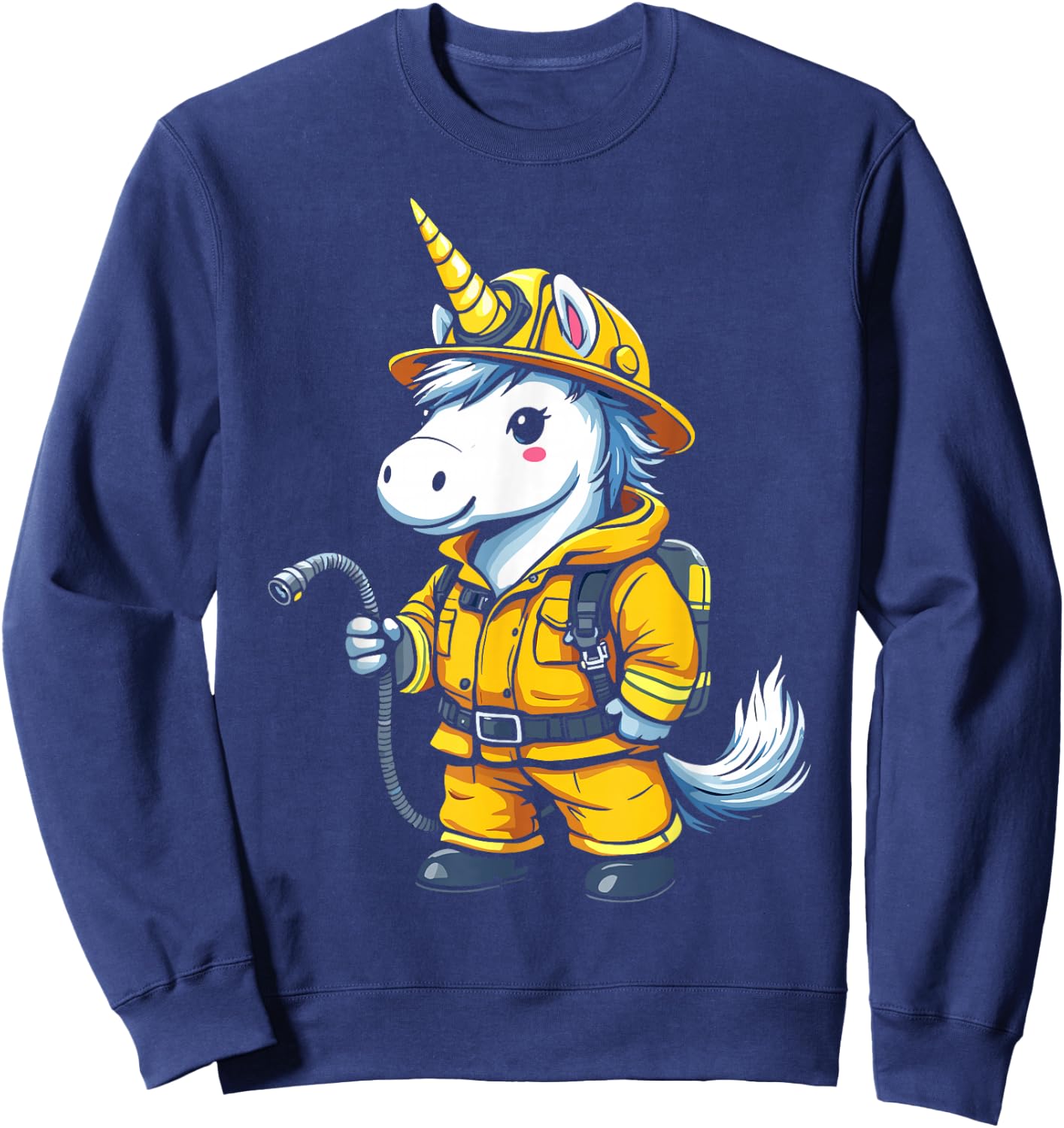 Firefighter Unicorn Sweatshirt - Sweatshirt | Navy