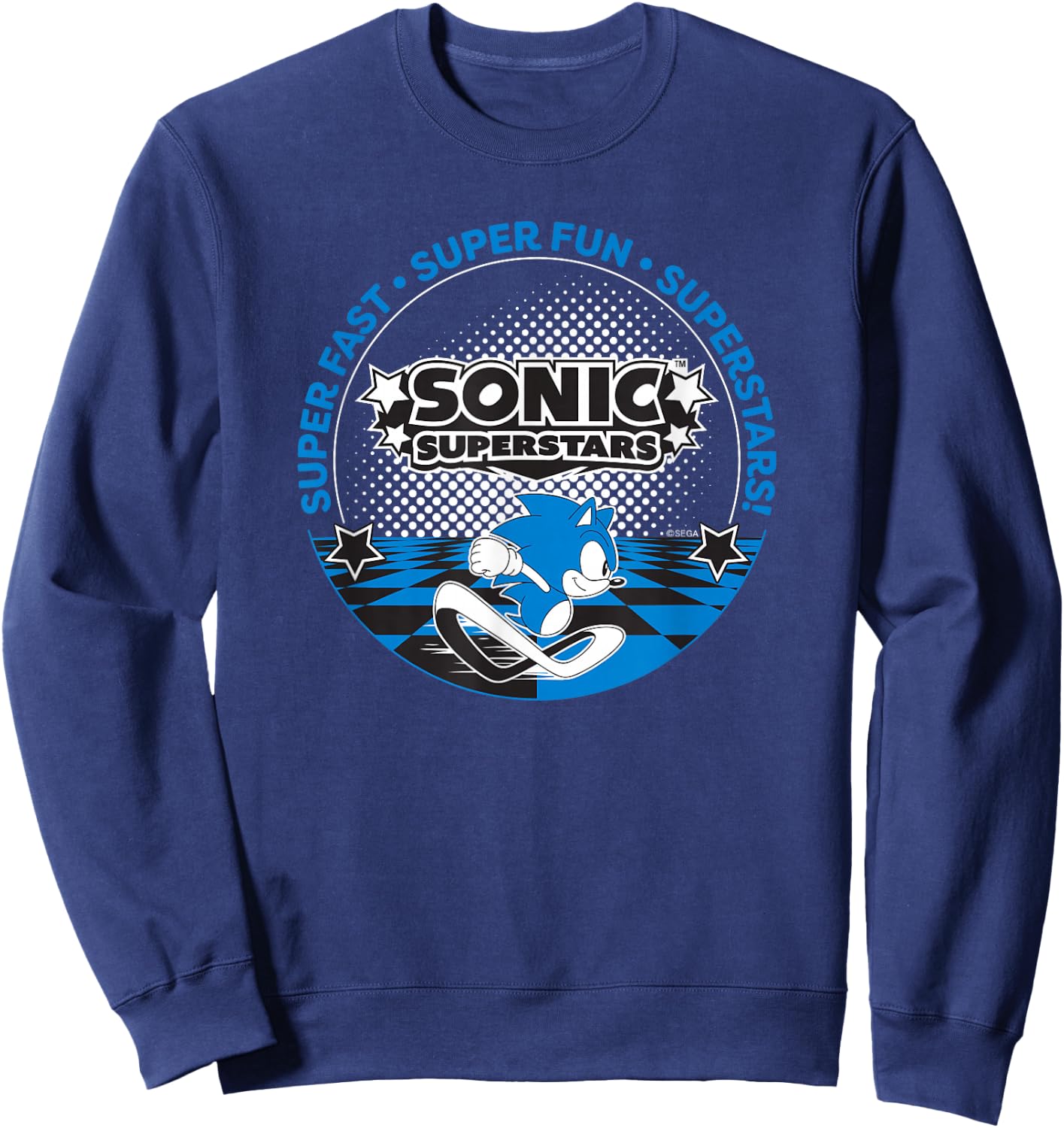 Sonic The Hedgehog, Sonic Superstars - Super Fast, Super Fun Sweatshirt - Sweatshirt | Navy