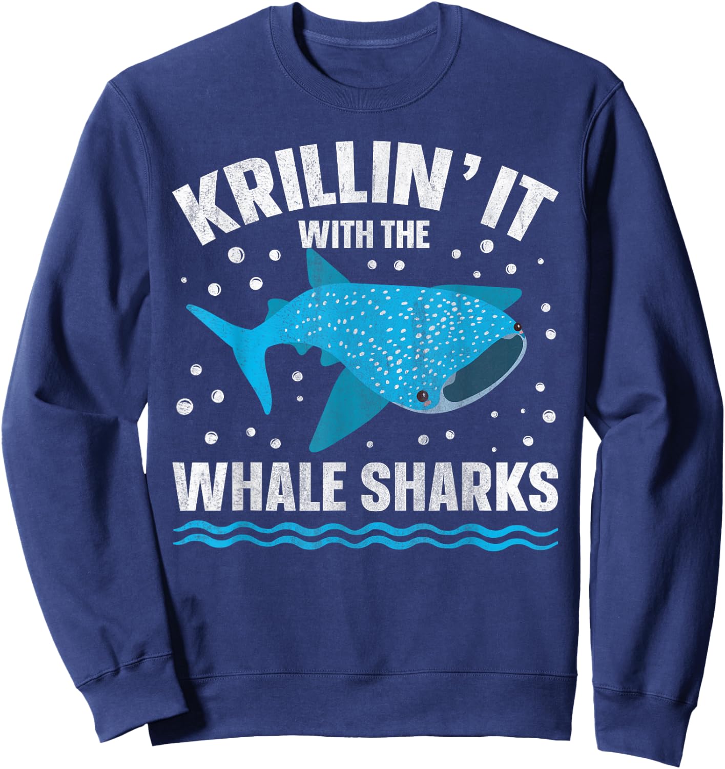 Whale Shark Diving Pun for a Whale Shark Lover Sweatshirt - Sweatshirt | Navy