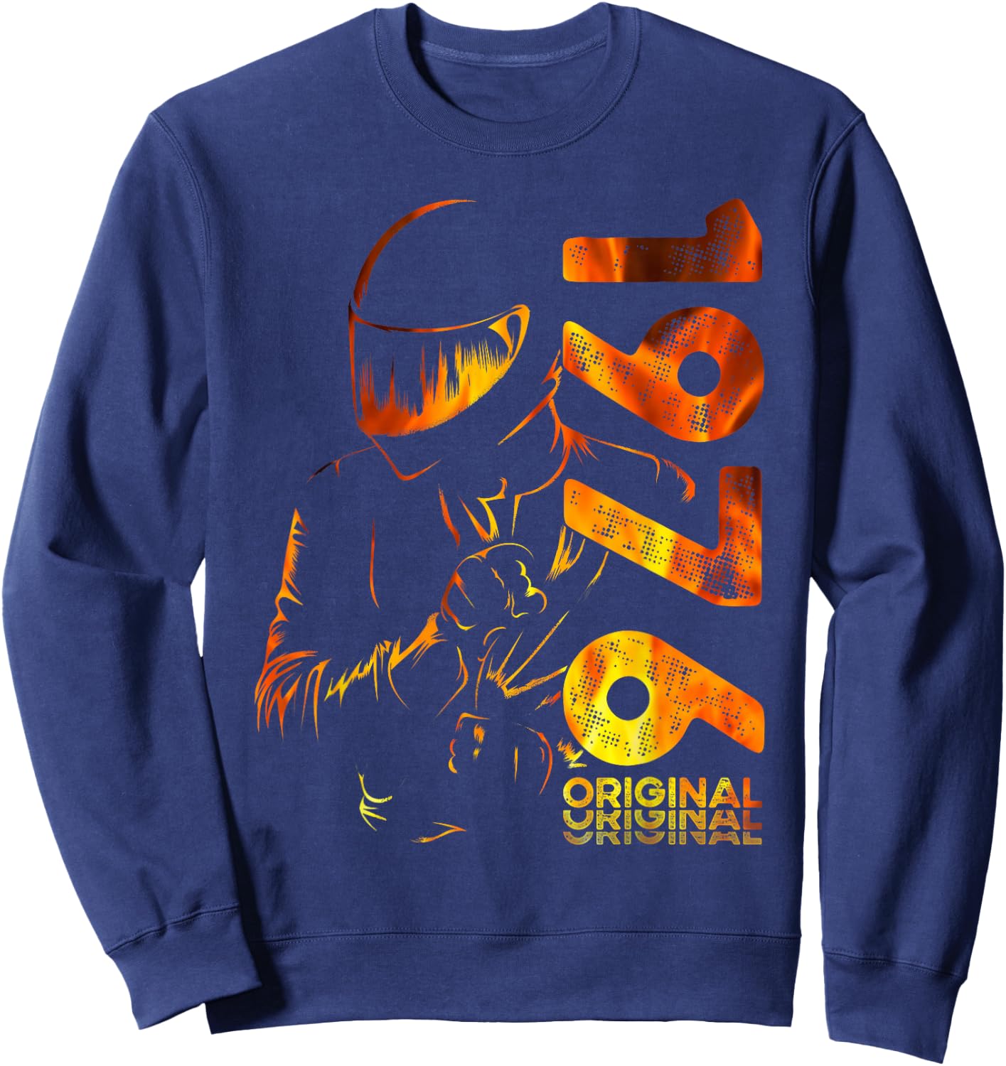 50. Geburtstag Mann Motorrad Motorradfahrer Biker 1976 Sweatshirt - Sweatshirt | Navy