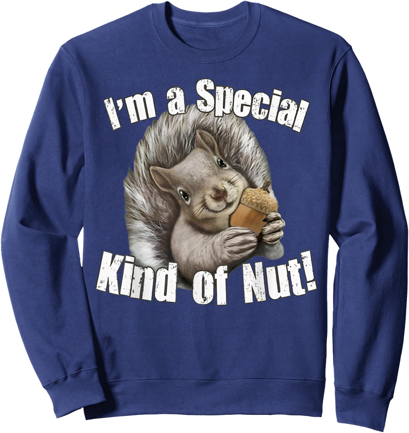 I'm a Special Kind of Nut Funny Squirrel Rodent Animal Lover Sweatshirt - Sweatshirt | Navy