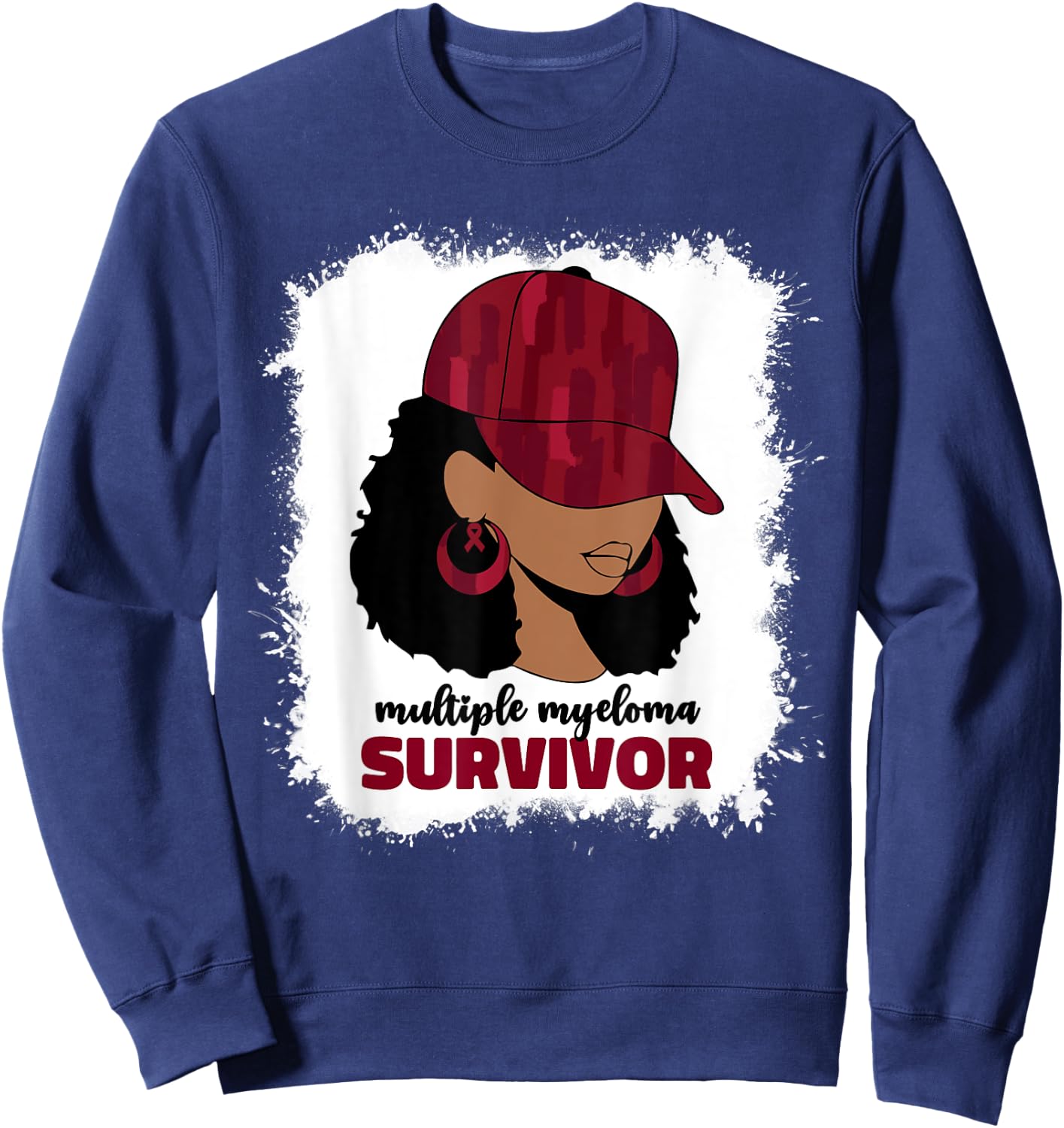 Multiple Myeloma Survivor Multiple Myeloma Cancer Sweatshirt - Sweatshirt | Navy