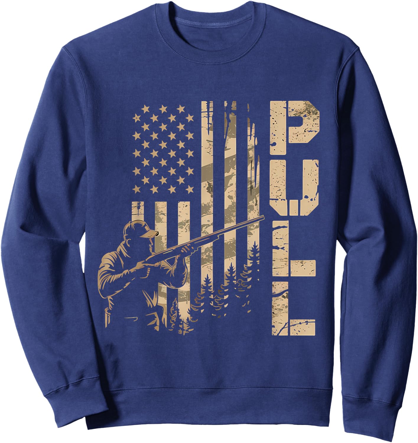 Skeet Trap Clay Shotgun Pigeon Shooting Skeet Trap Shooting Sweatshirt - Sweatshirt | Navy