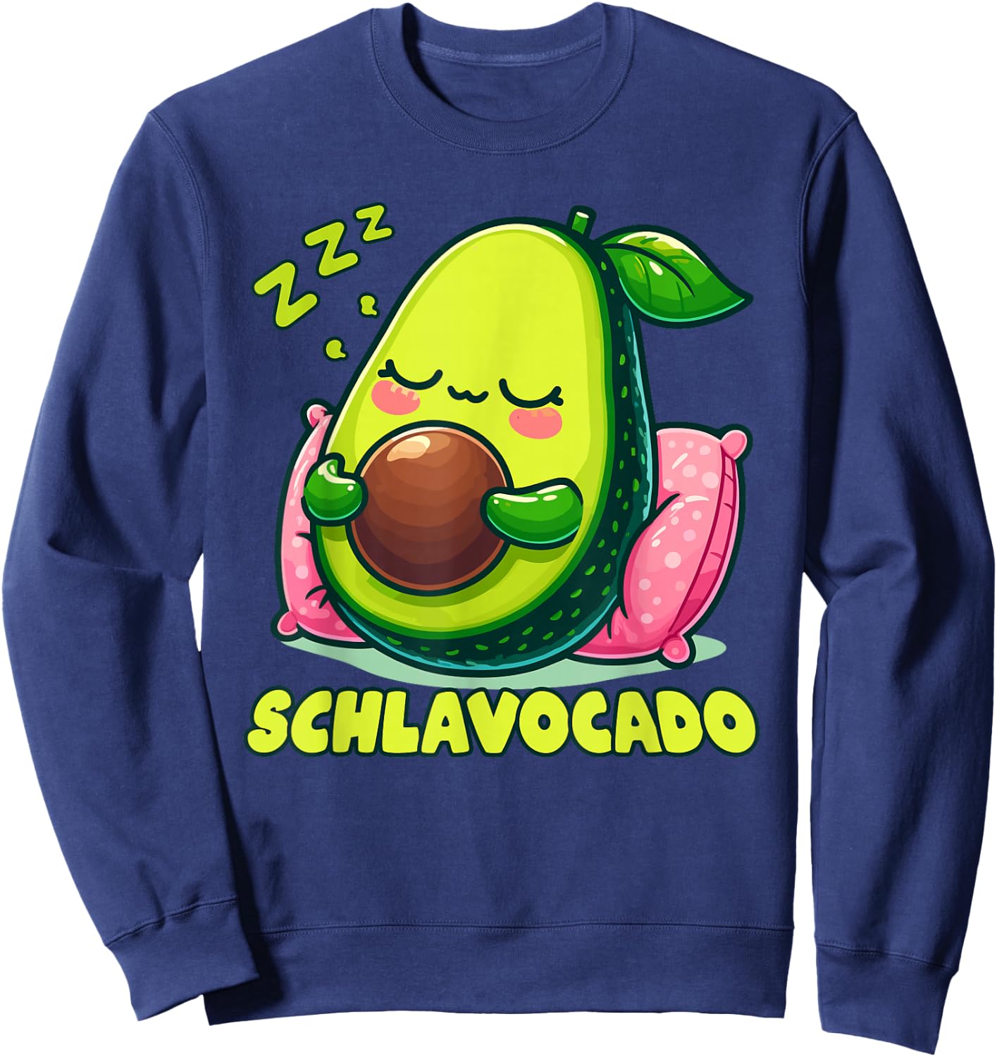 Official Sleep Shirt Avocado Sleep Sweatshirt - Sweatshirt | Navy