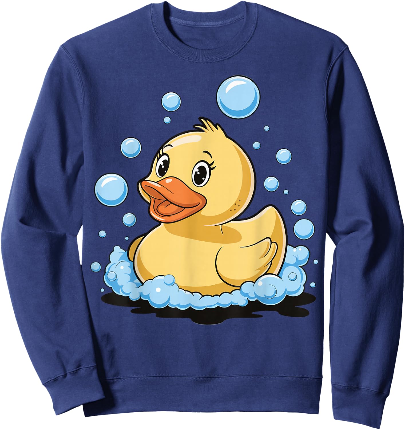 Rubber Duck Yellow Bath Duck Sweatshirt - Sweatshirt | Navy
