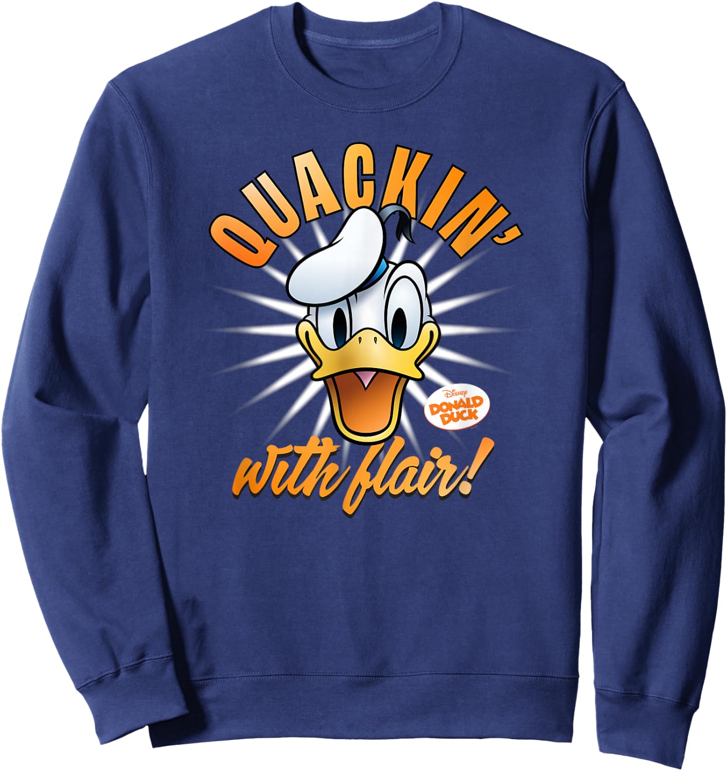 Disney Donald Duck 90th Anniversary Quackin’ with Flair! Sweatshirt - Sweatshirt | Navy