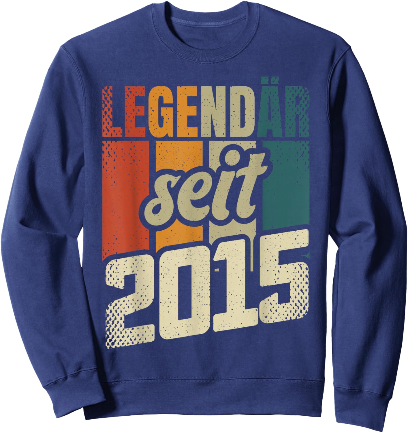 9th Birthday Boy Girl 9 Years 2015 Funny Gift , black Sweatshirt - Sweatshirt | Navy