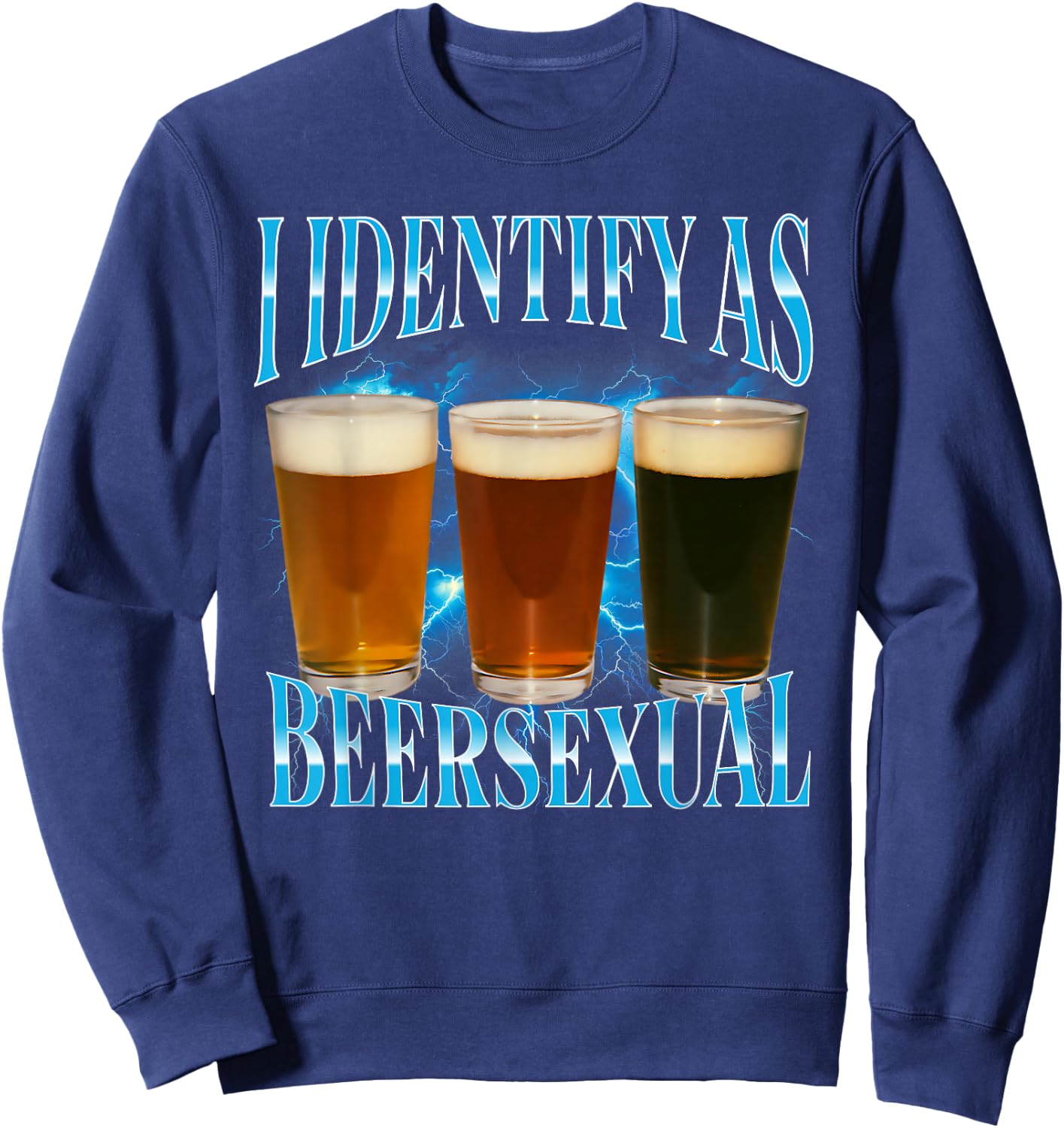 Beersexual Funny Oktoberfest Sweatshirt - Sweatshirt | Navy