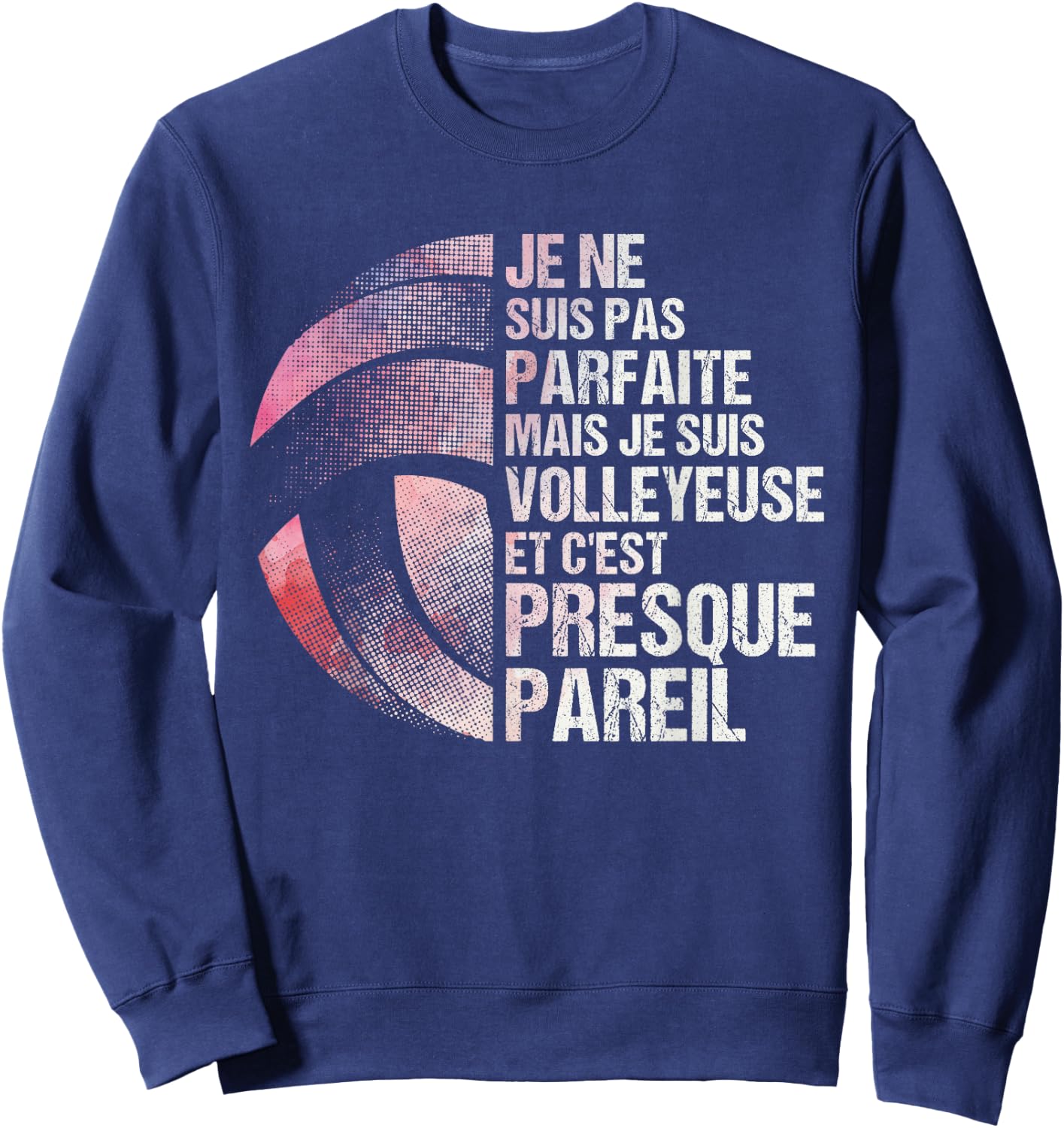 Volleyball Women Volleyball Humour , Black, S Sweatshirt - Sweatshirt | Navy