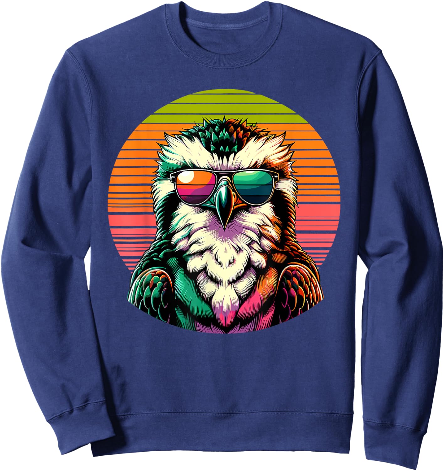 Retro Sunset Sunglasses Osprey Sea Hawk Ospreys Sweatshirt - Sweatshirt | Navy