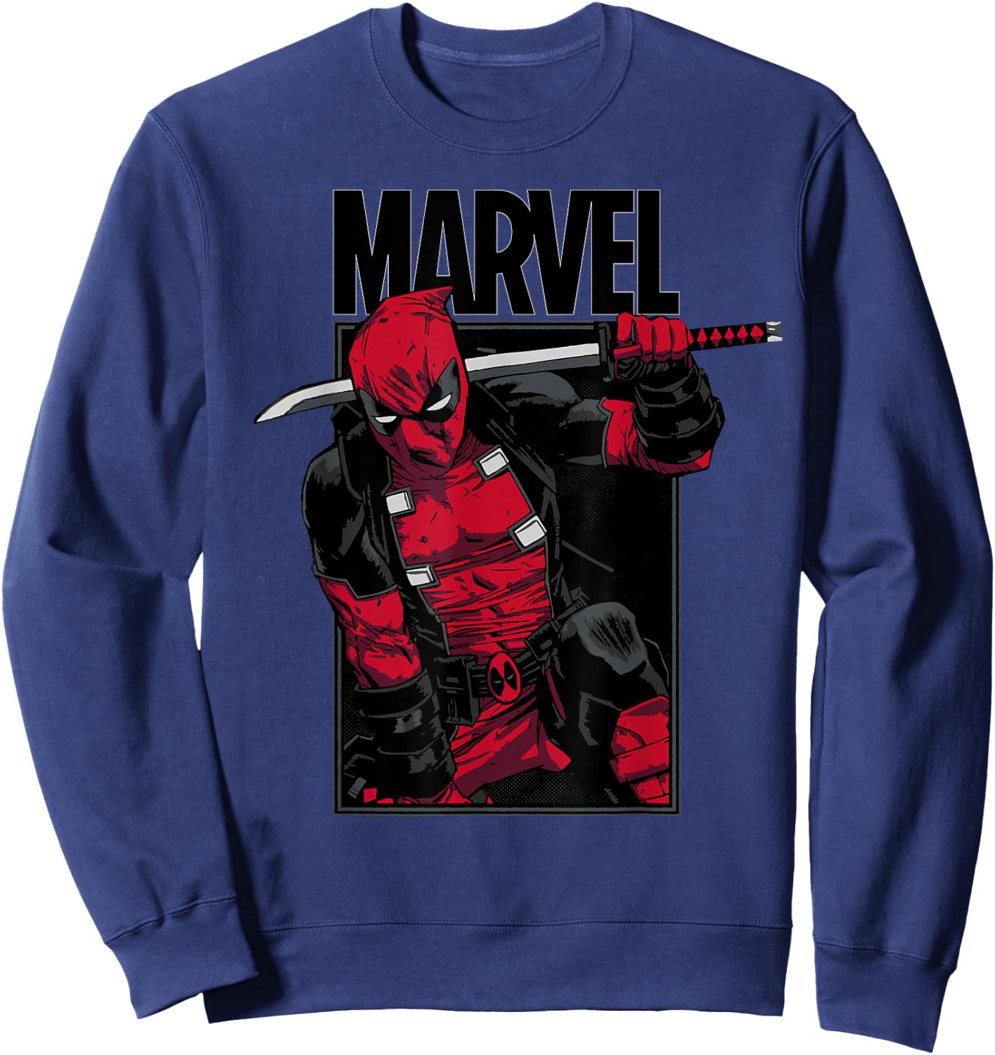 Marvel Deadpool Sword , black Sweatshirt - Sweatshirt | Navy