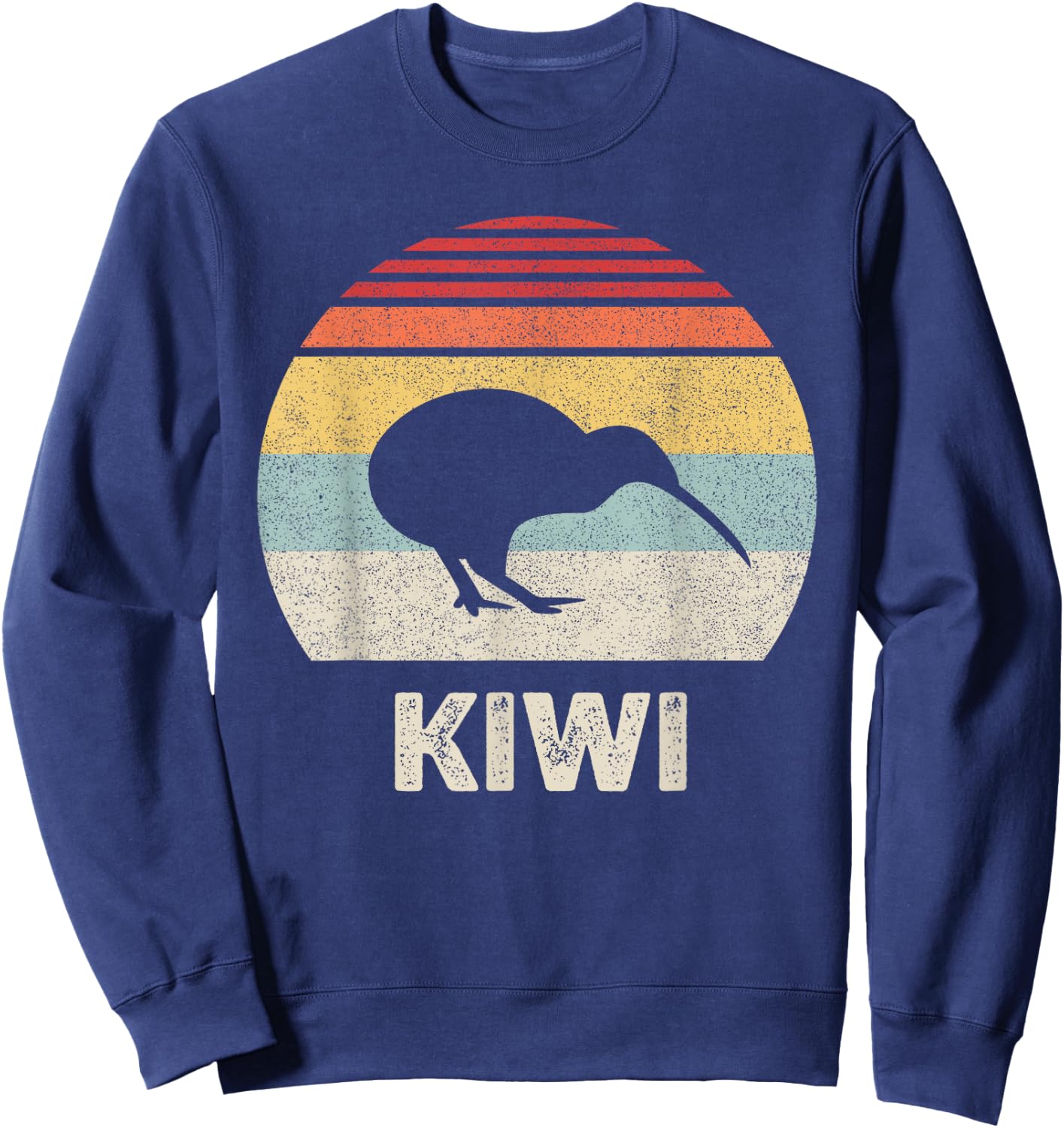Retro Kiwi Bird Shirt Animal Lover Gift Funny Vintage Sweatshirt - Sweatshirt | Navy
