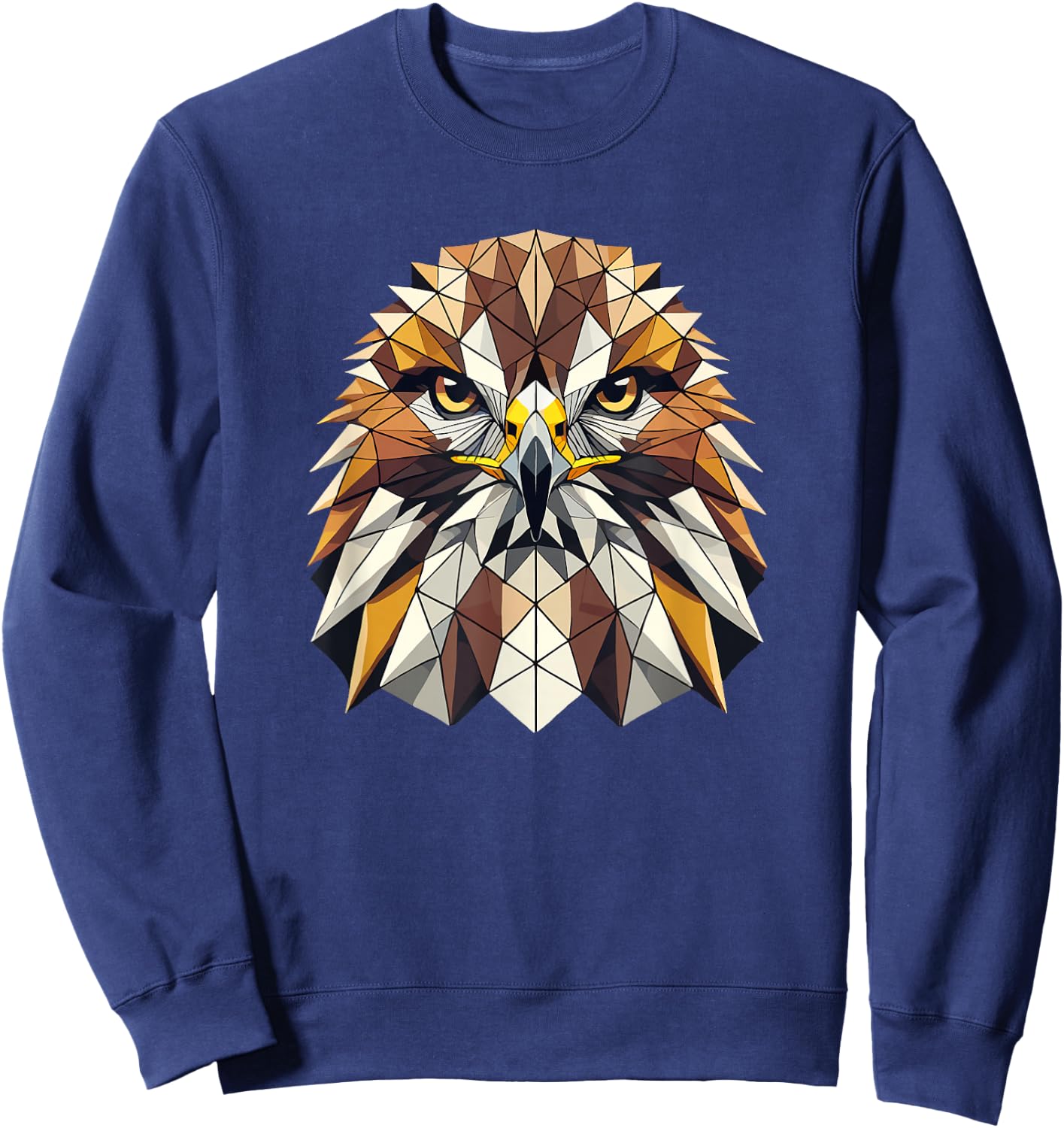 Geometric Art Hawk Hawks Sweatshirt - Sweatshirt | Navy
