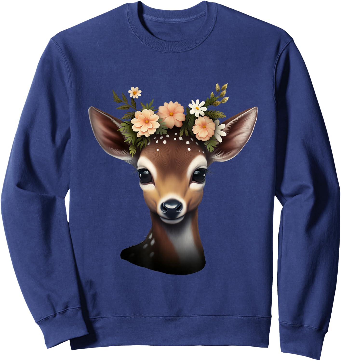 Deer Deer Women's Costume Shirt Dirndl Outfit , black Sweatshirt - Sweatshirt | Navy