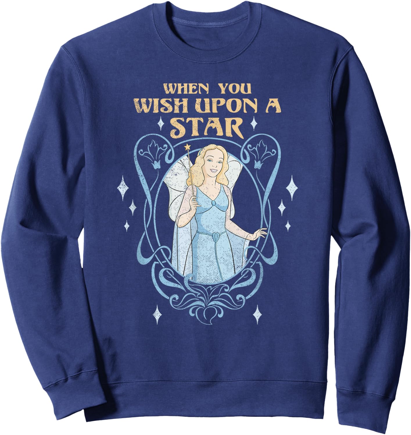 Disney Pinocchio Blue Fairy Wish Upon a Star Sweatshirt - Sweatshirt | Navy
