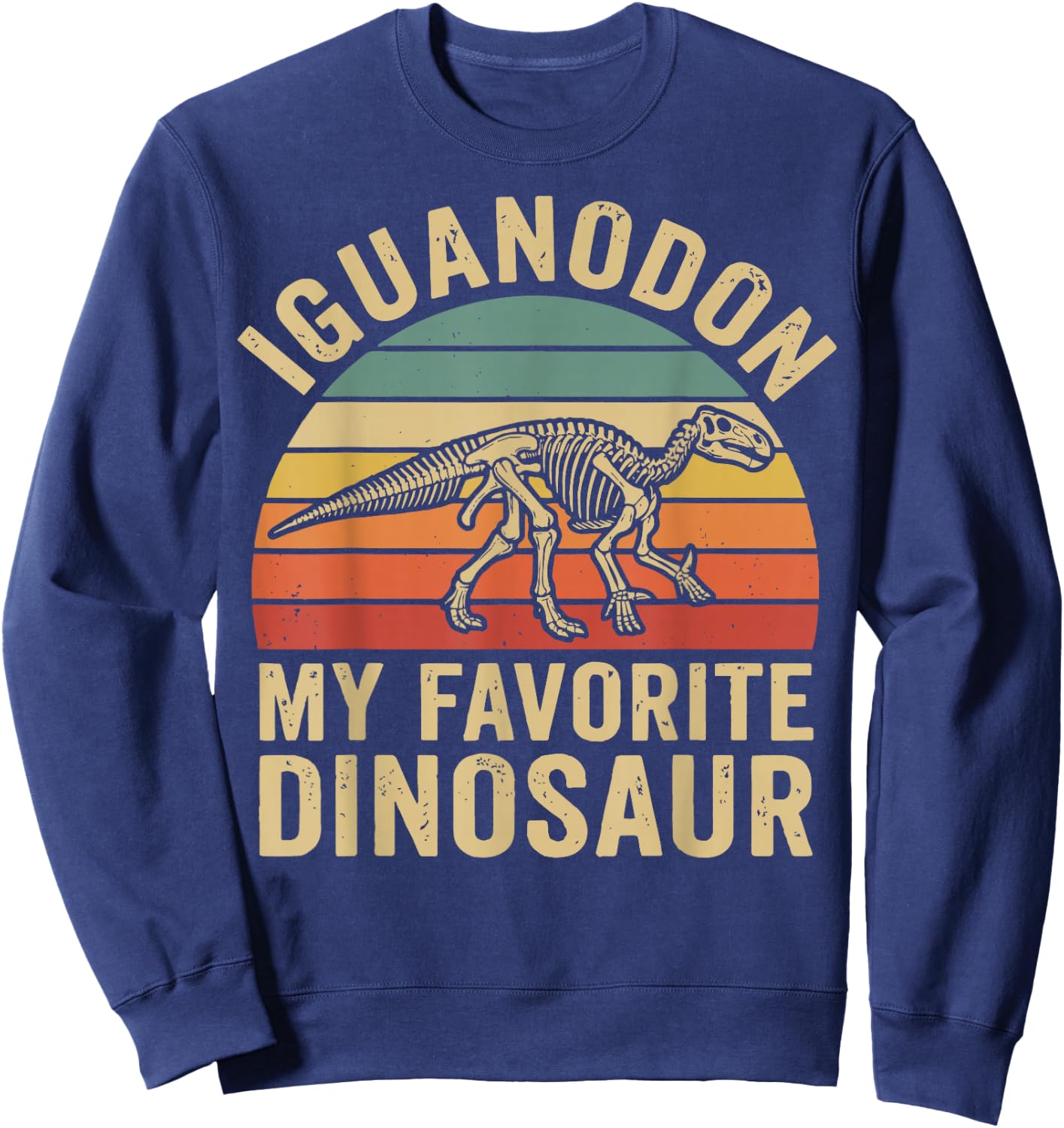 Iguanodon My Favorite Dinosaur Sweatshirt - Sweatshirt | Navy