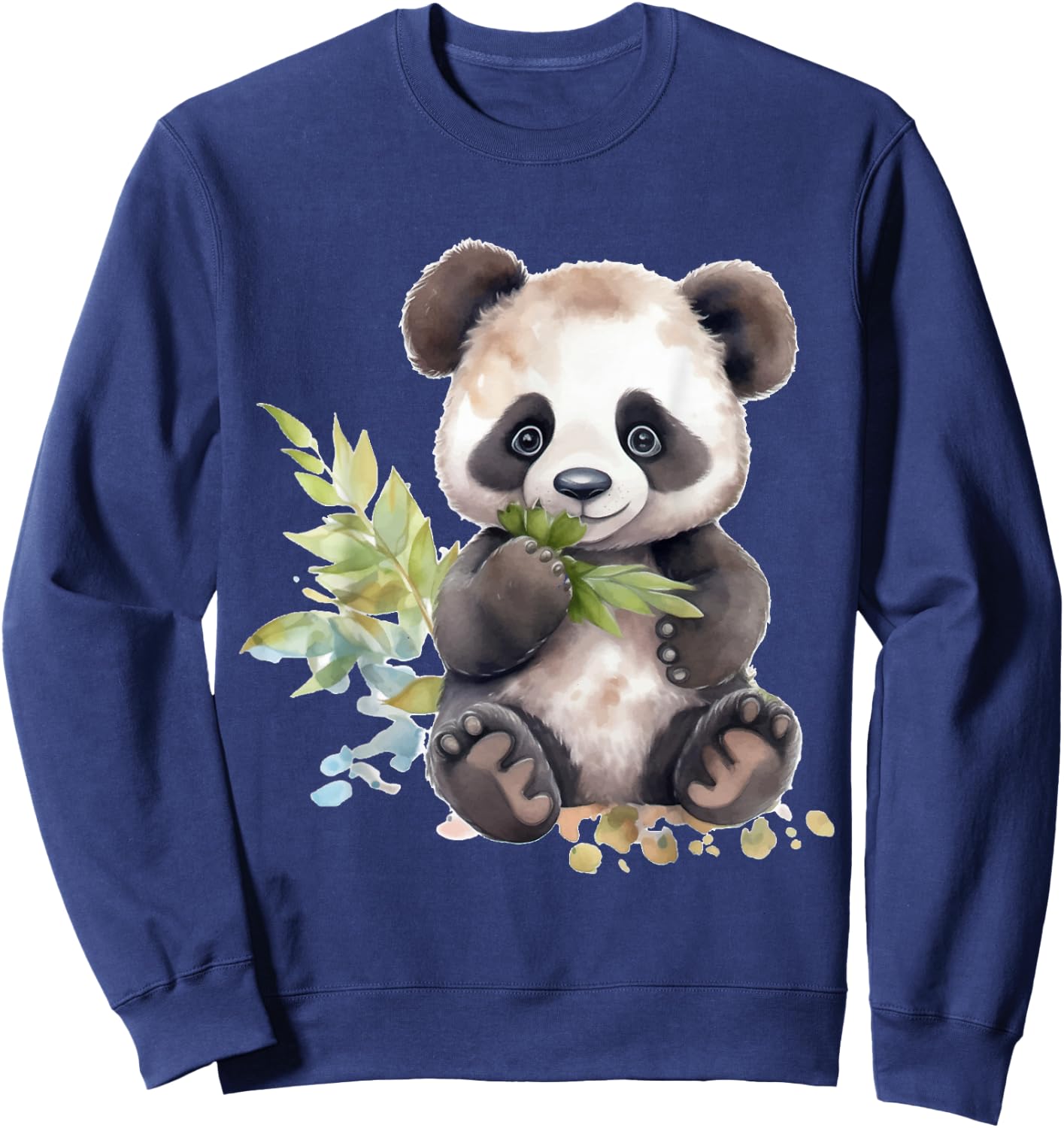 Watercolor Panda Sweatshirt - Sweatshirt | Navy