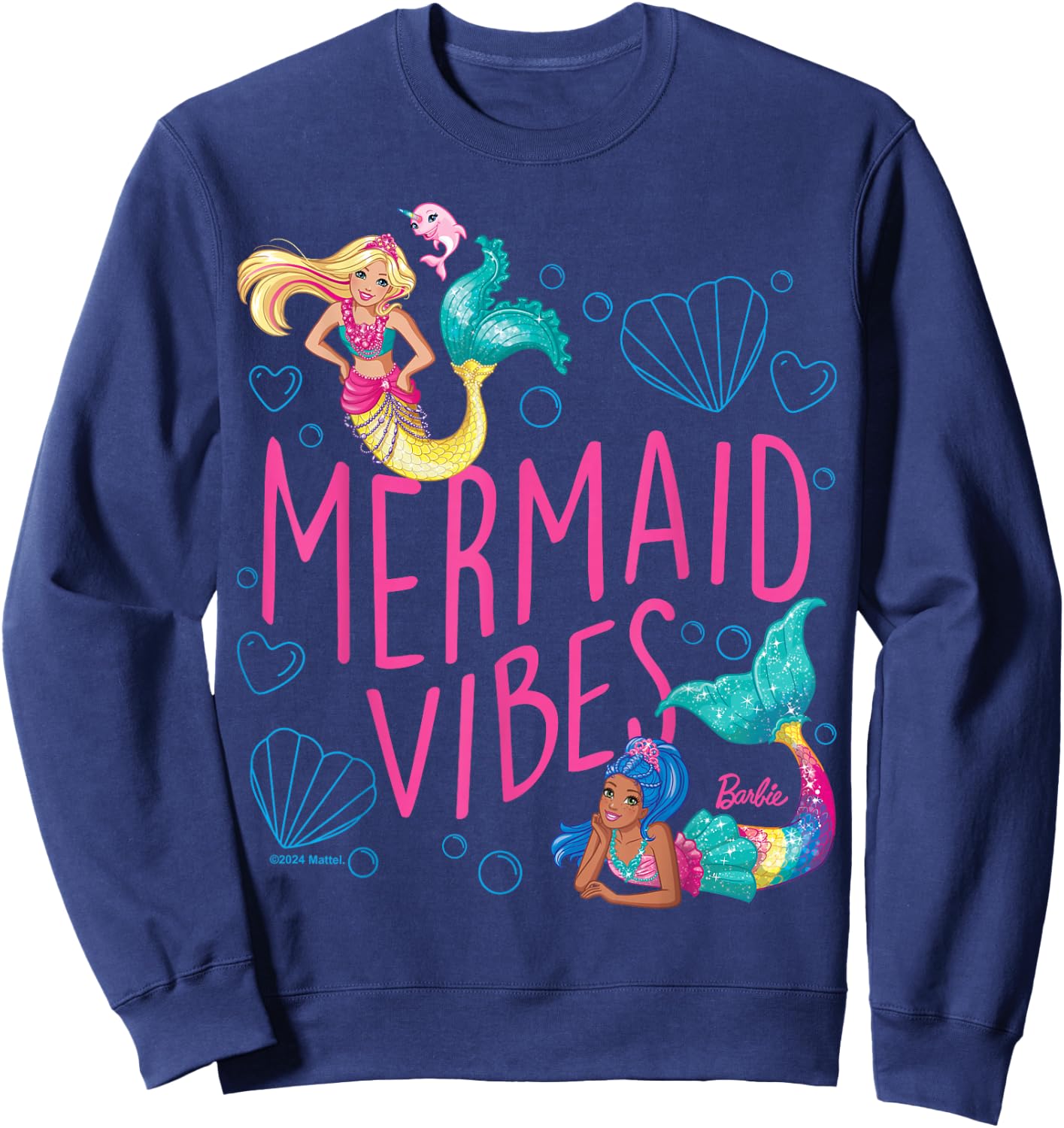 Barbie Mermaid Vibes Sweatshirt - Sweatshirt | Navy