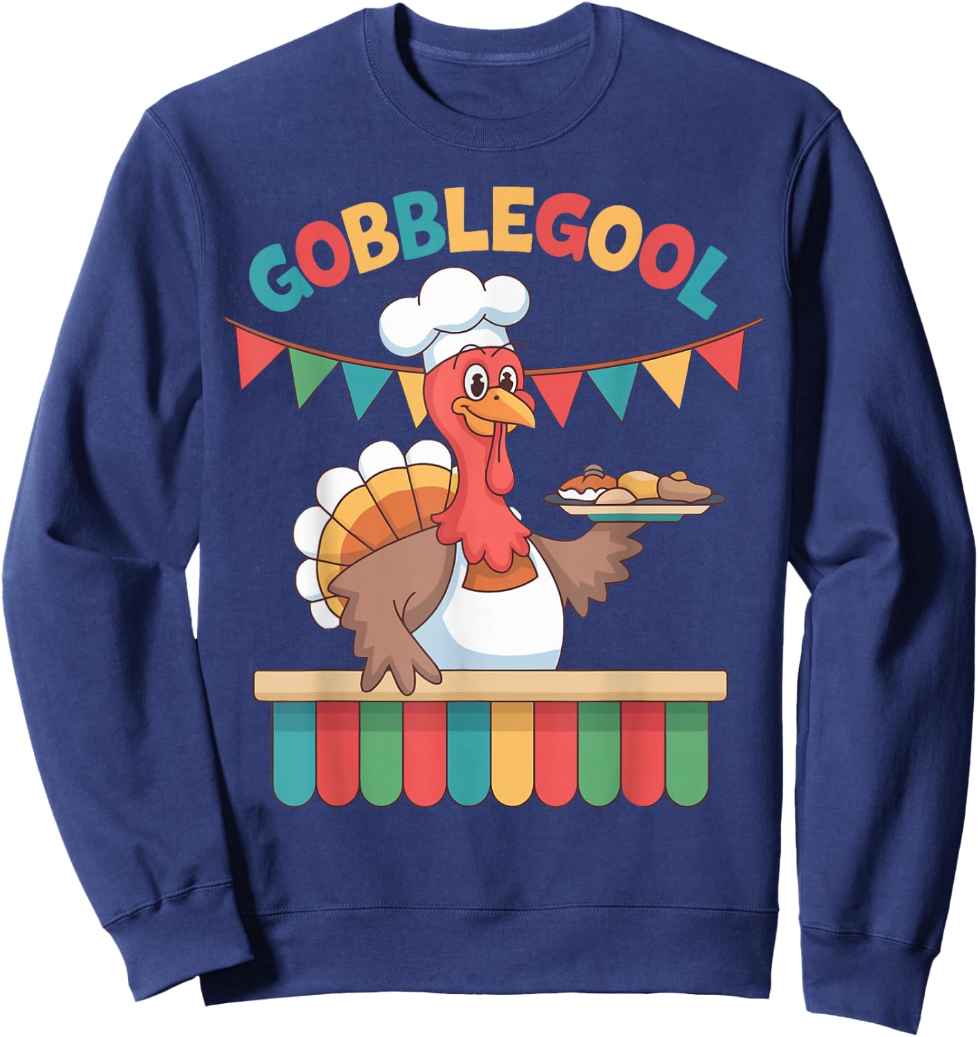 Gobblegool Turkey Thanksgiving gobble gool turkey Sweatshirt - Sweatshirt | Navy