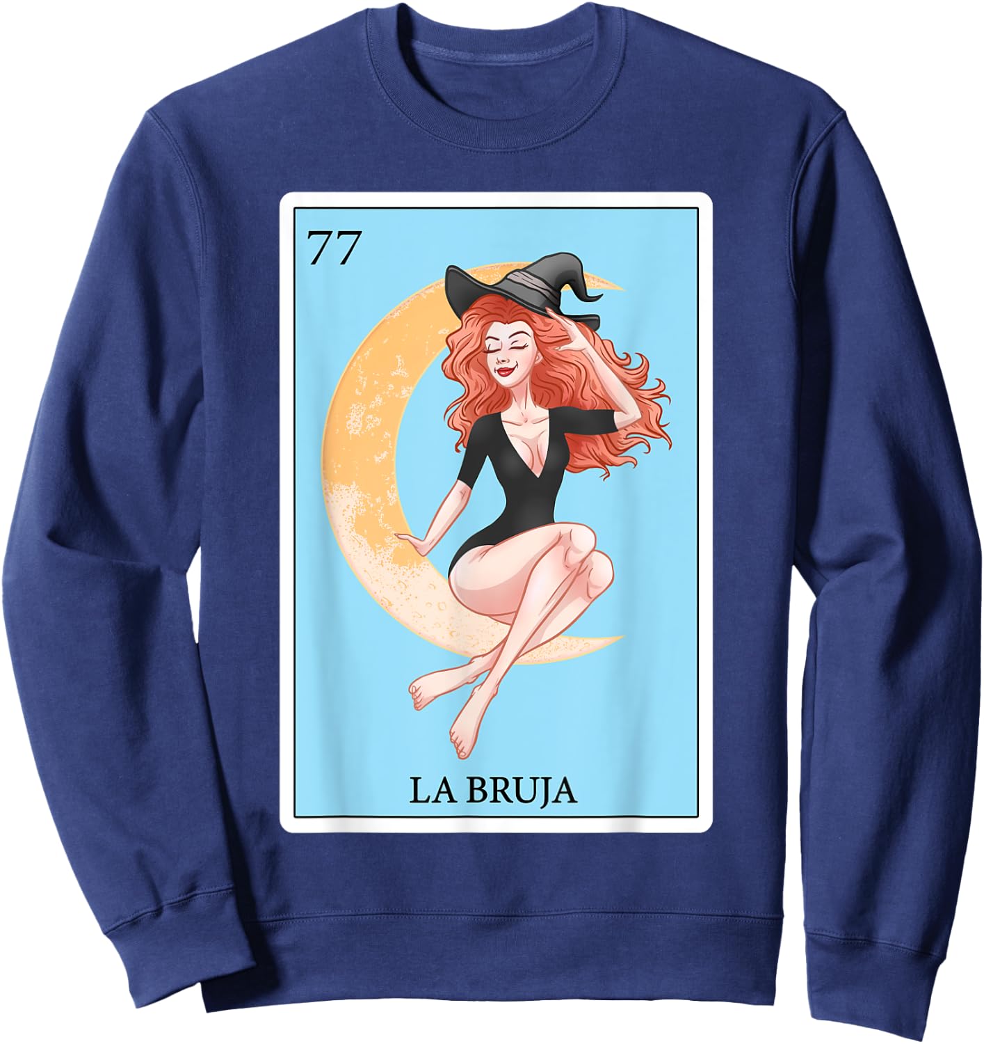 Funny Spanish-Mexican Bingo Gifts - La Bruja Sweatshirt - Sweatshirt | Navy