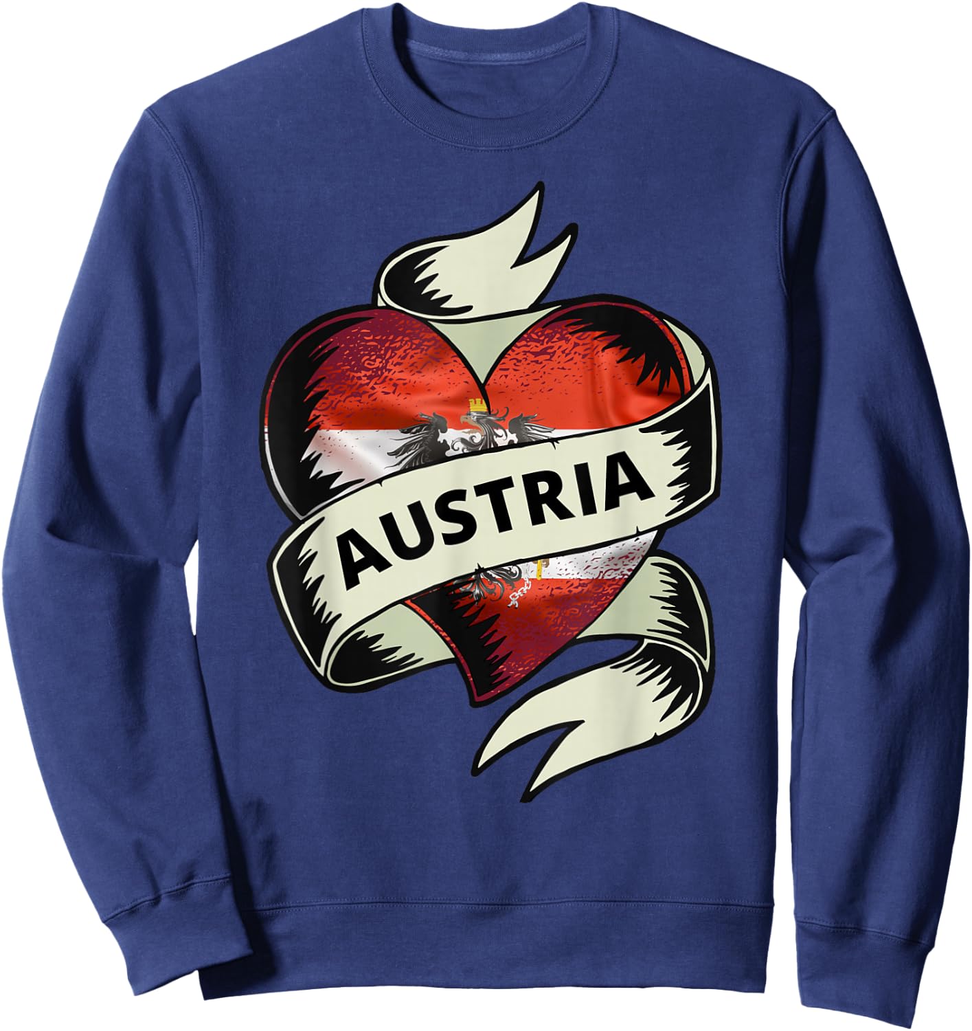 Österreich Flagge Fan Österreichische Flagge Patriot Austria Sweatshirt - Sweatshirt | Navy