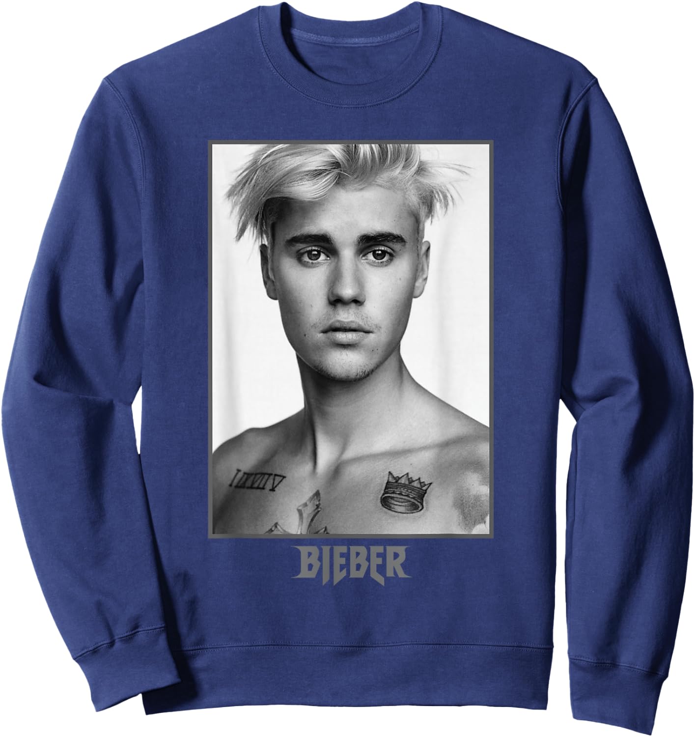 Justin Bieber Sorry Photo Sweatshirt - Sweatshirt | Navy