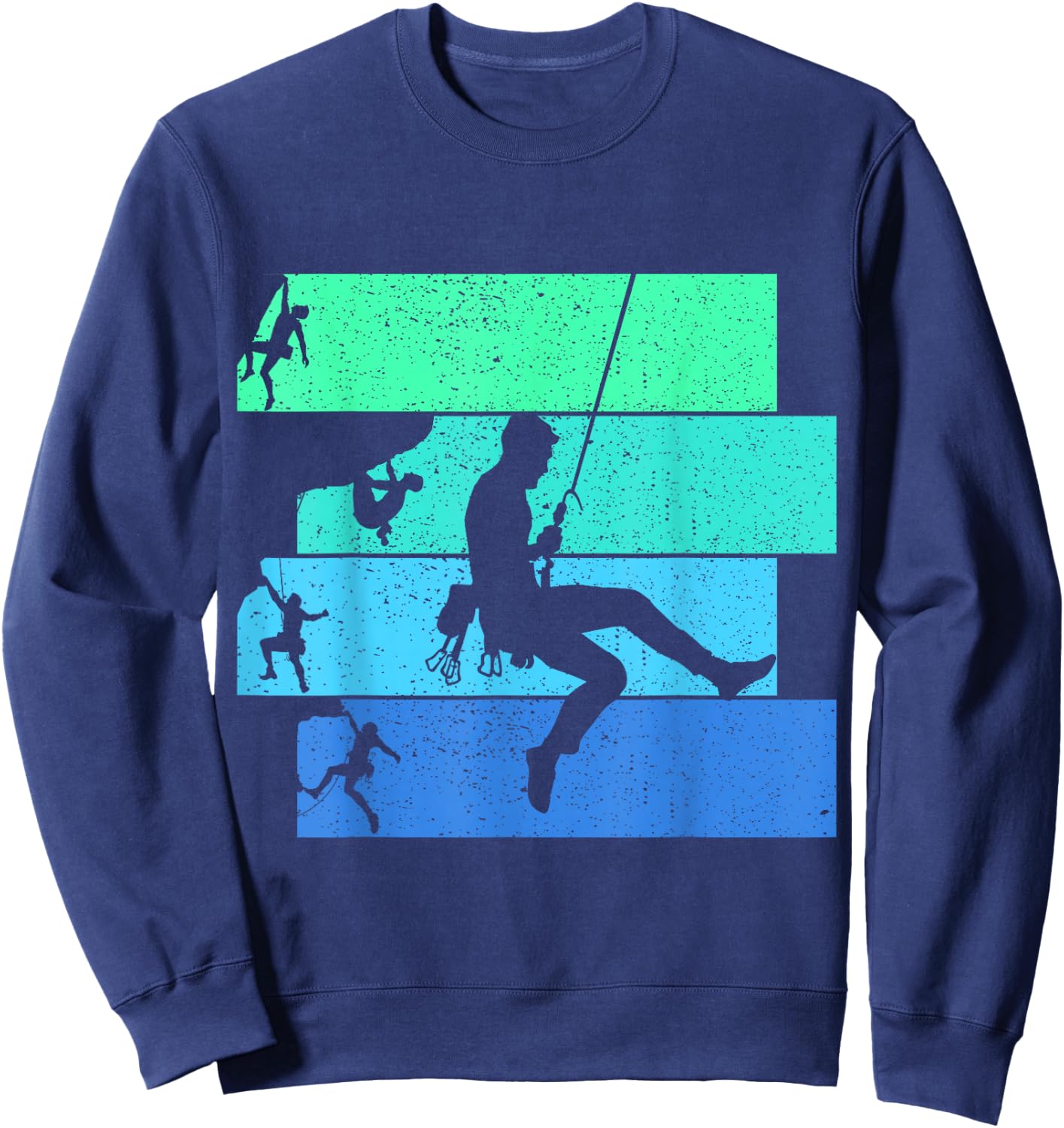 Klettern Kletterer Bouldern Bergsteigen Kinder Herren Sweatshirt - Sweatshirt | Navy