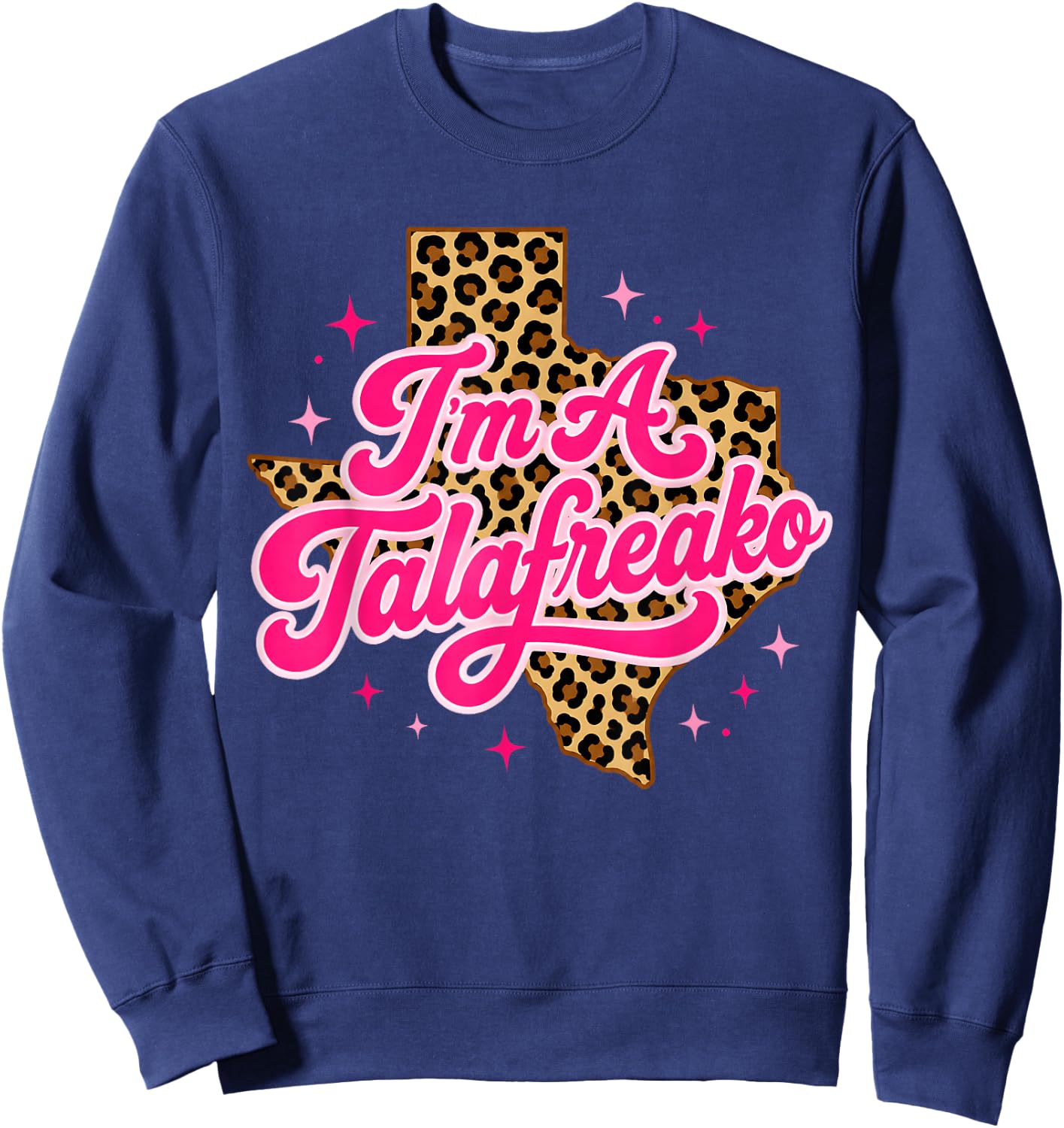 I'm a Talafreako Leopard Women Sweatshirt - Sweatshirt | Navy