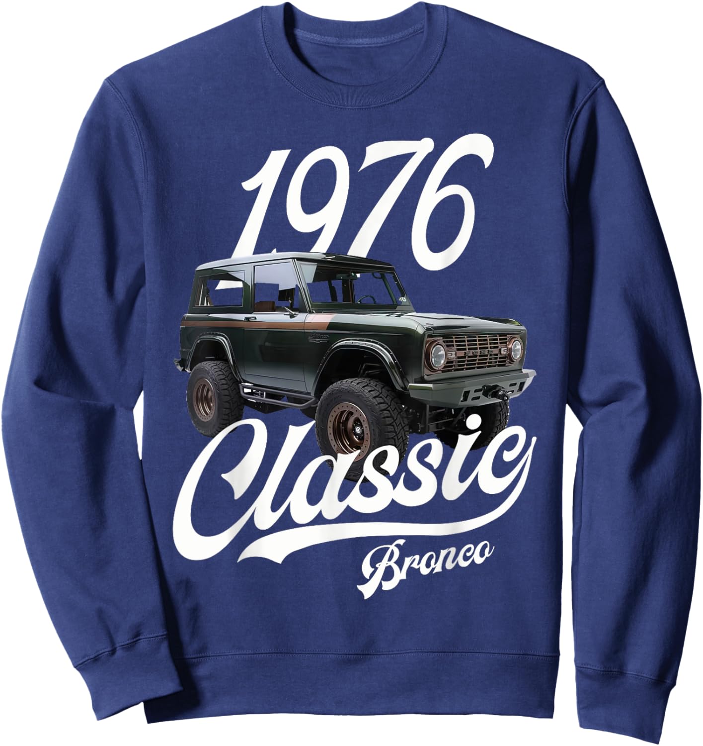 Classic bronco 1976 Green Sweatshirt - Sweatshirt | Navy